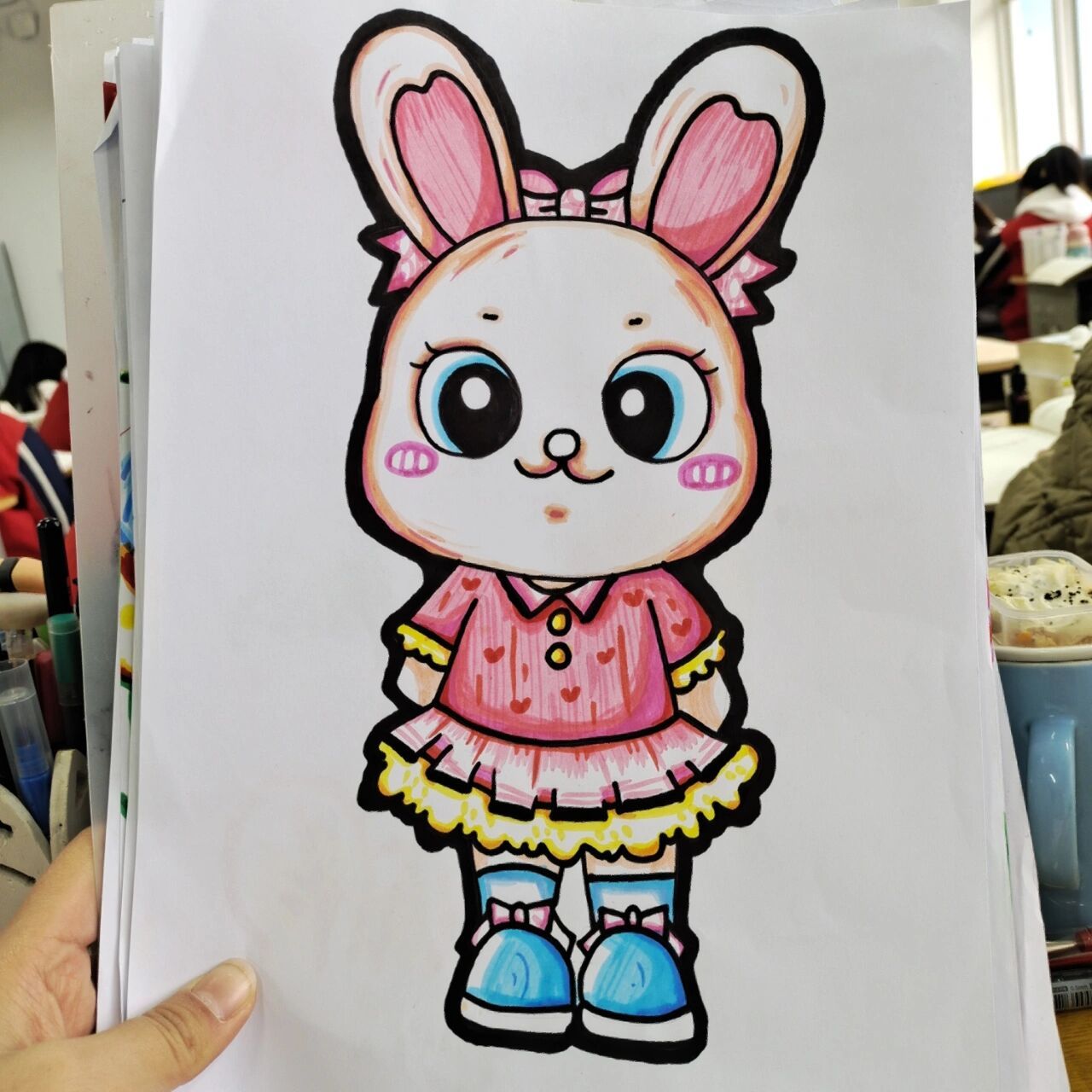 小兔玩偶简笔画图片