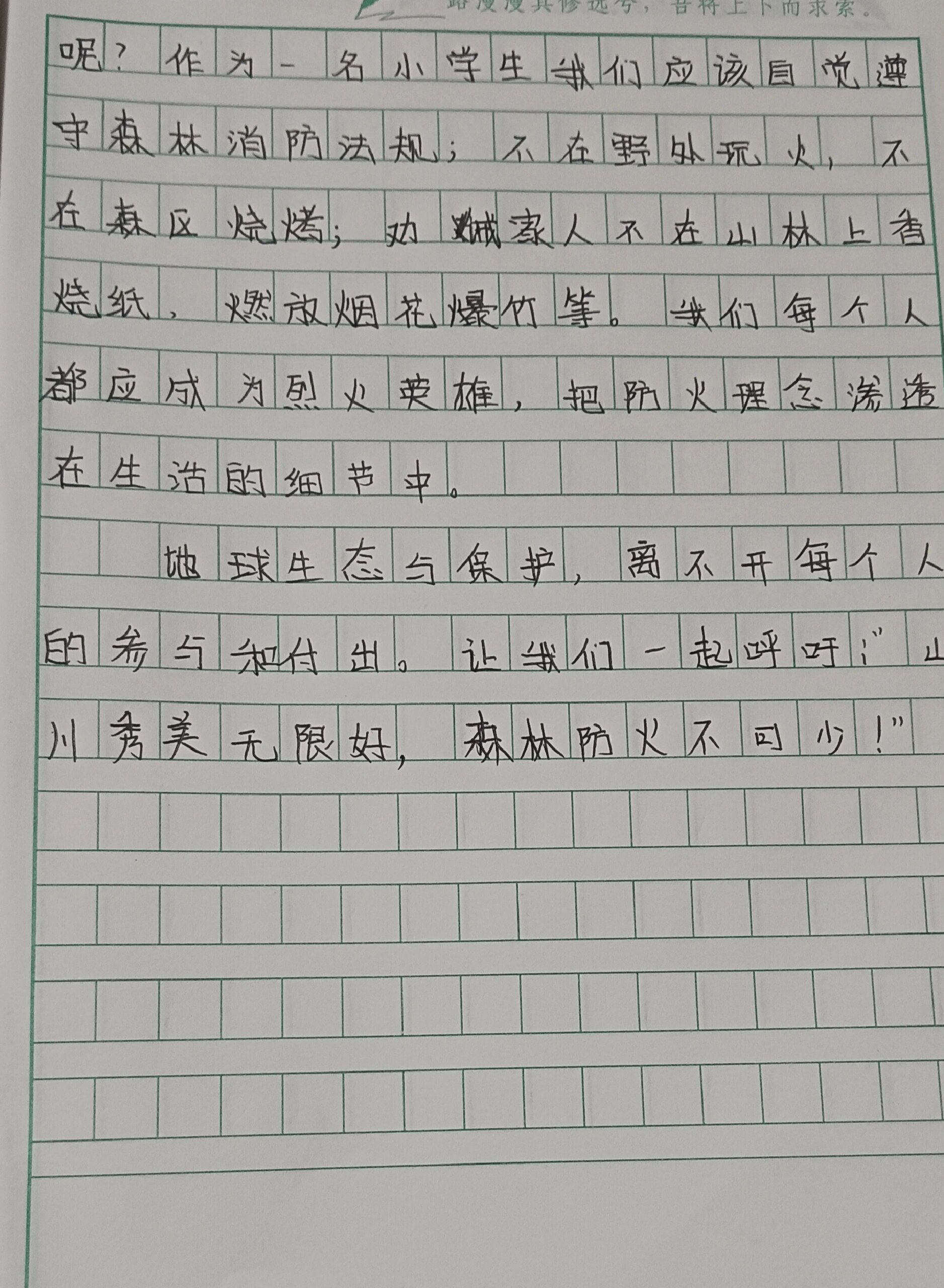 防火作文1000字图片