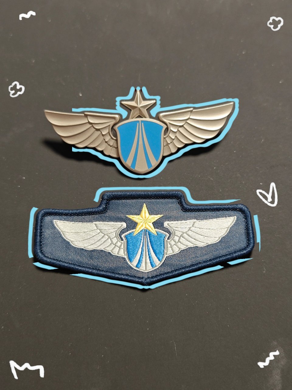 别样徽章·空军胸标 以前带着的时候没啥感觉,现在可以当徽章一样收藏