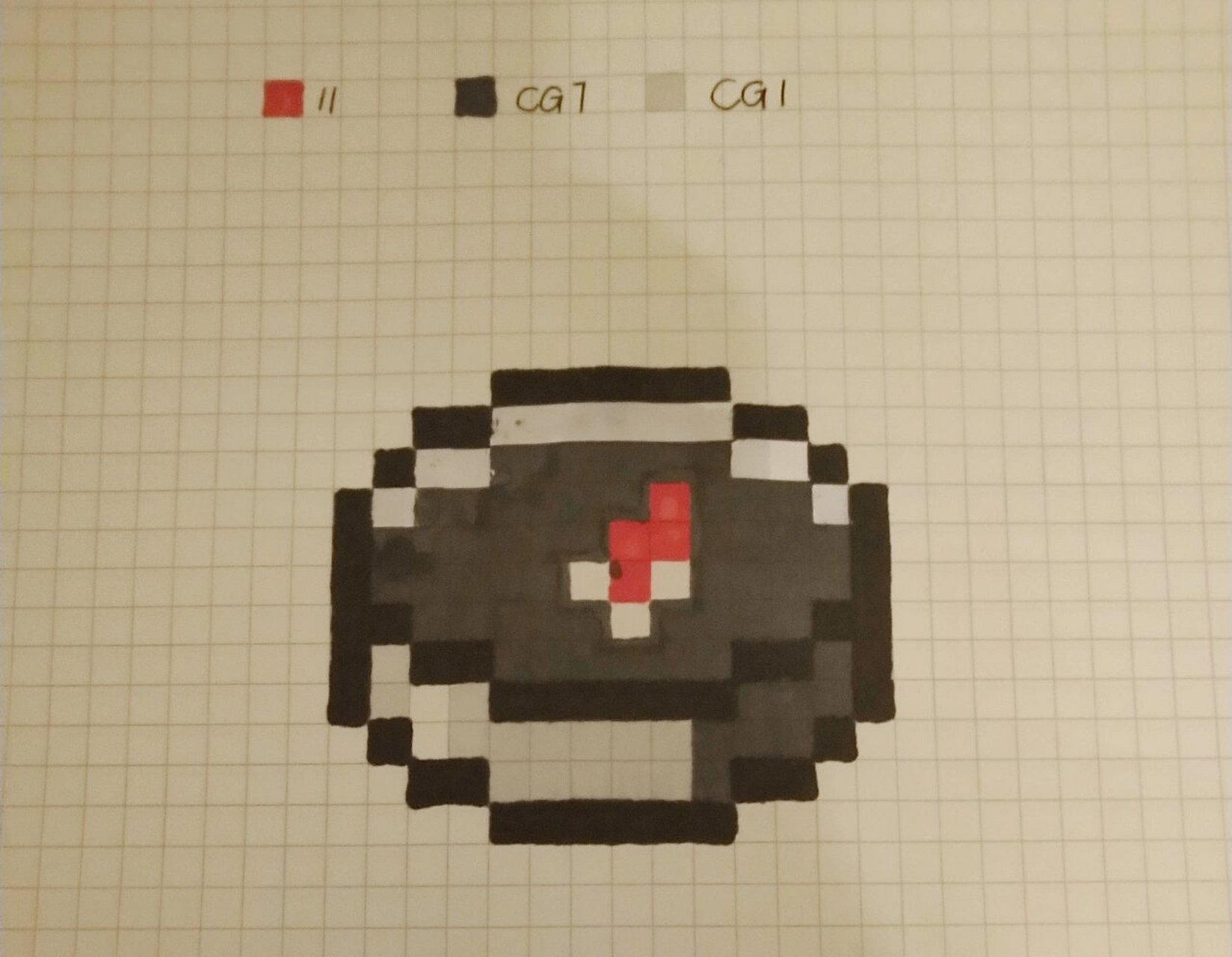 我的世界像素画——指南针 [亲吻][亲吻]