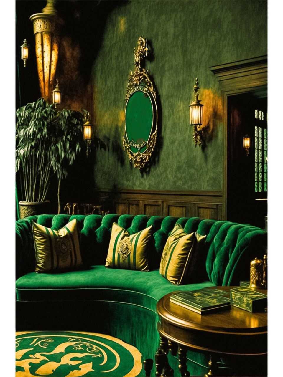 9792把卧室布置成斯莱特林的样子! 想把家装修成斯莱特林的样子!