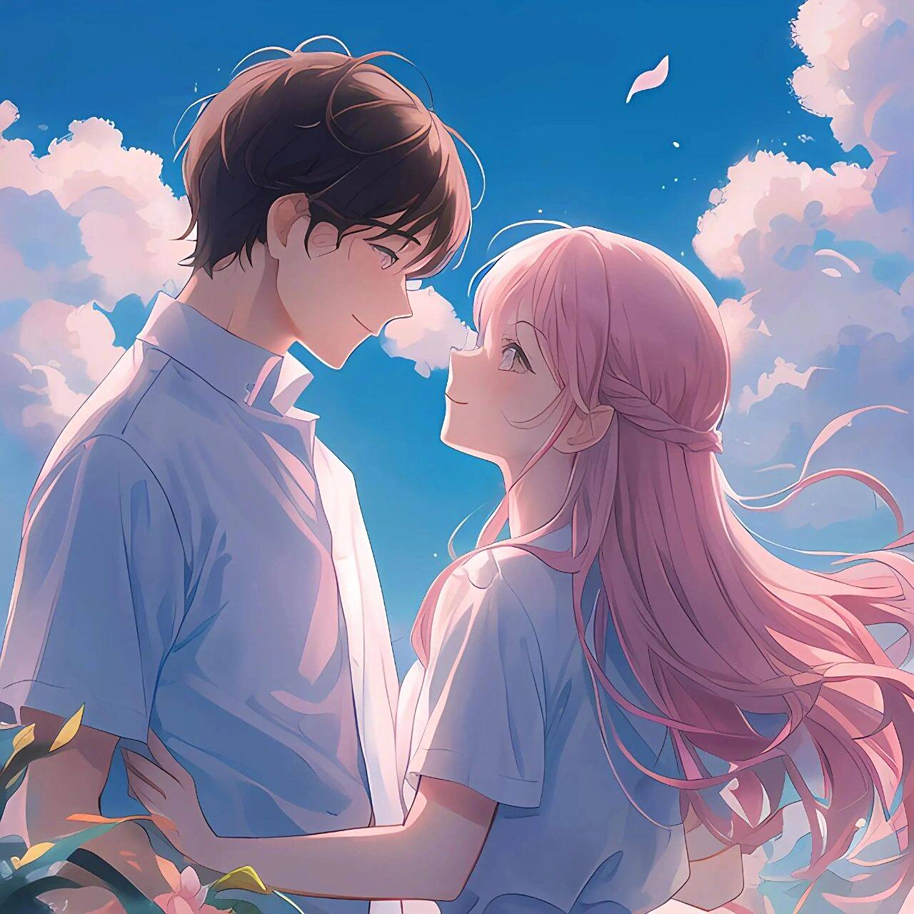 情人节2|唯美烂漫动漫头像|甜甜的恋爱         一个会心的微笑,一句