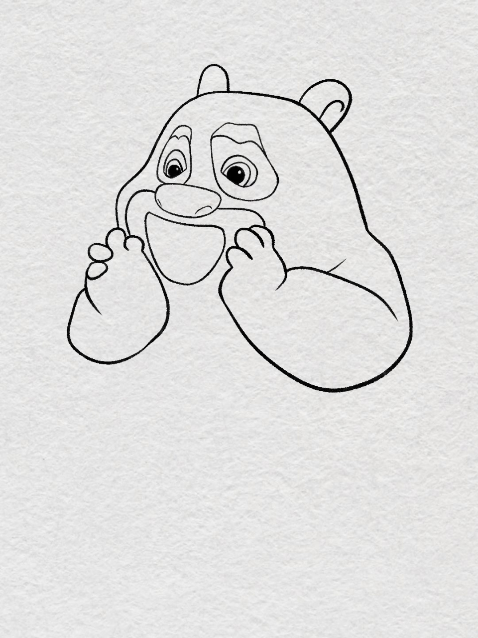 教你画熊出没-熊大