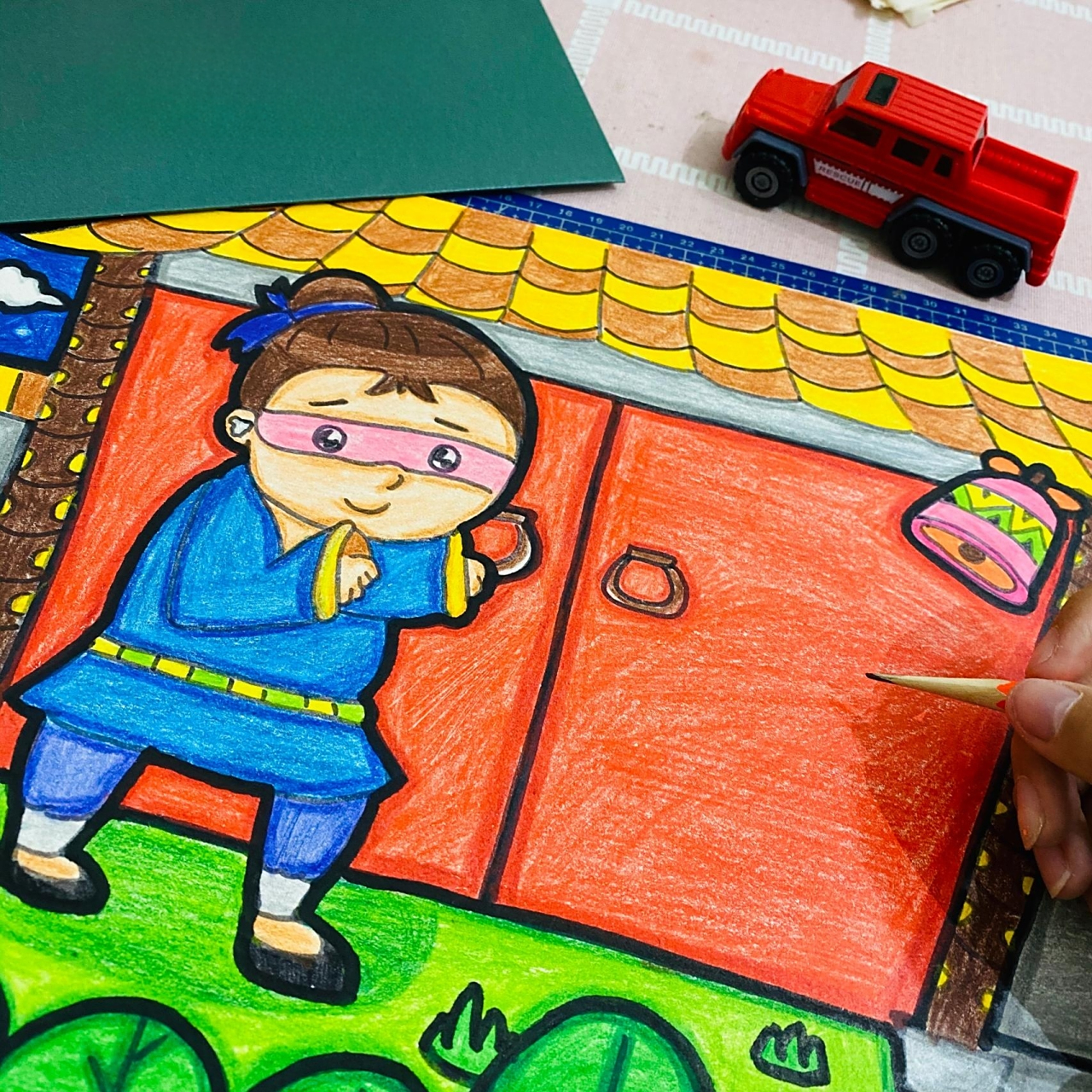 原创成语儿童画【掩耳盗铃】 【掩耳盗铃】成语原来也被称作为【掩耳