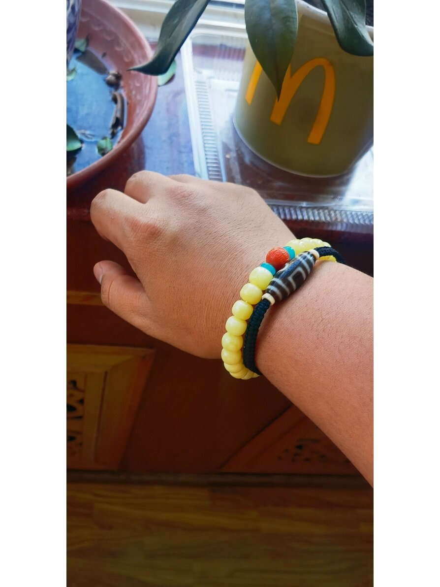 10mm老型串,男士搭配天珠叠戴返图,供参考