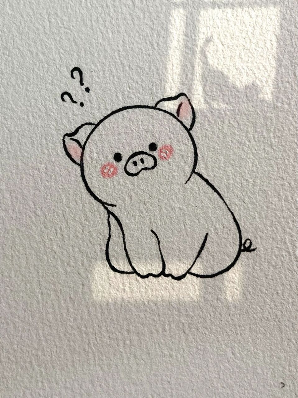 每日简笔画教程70|超可爱小猪99简笔画教 临摹