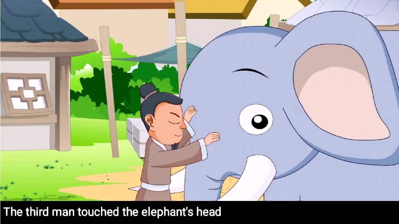 中国传统英语故事盲人摸象ppt