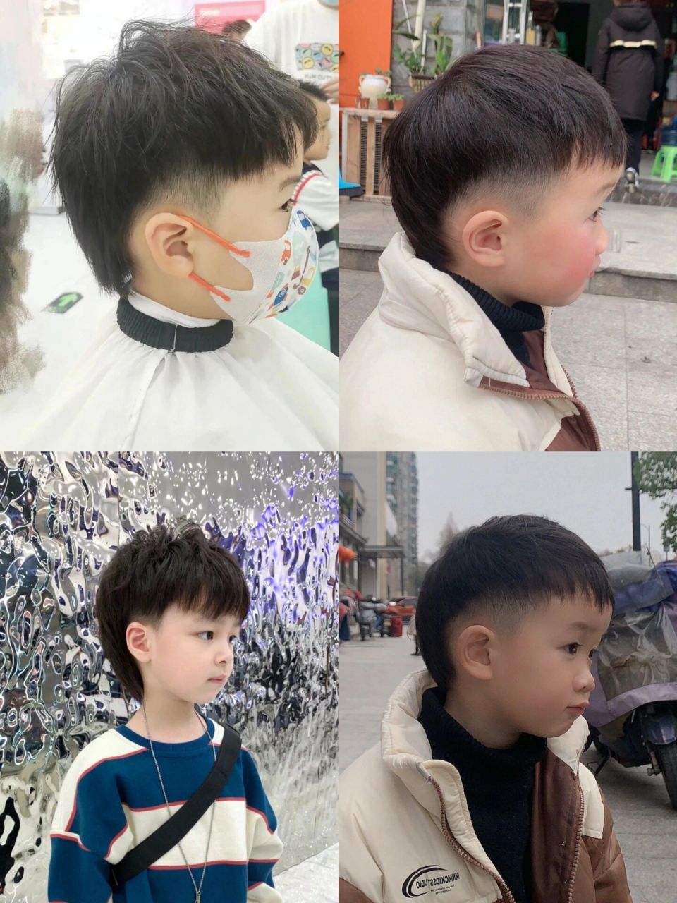 儿童狼尾发型 买家秀vs卖家秀 每次去新的理发店都拿着这2张照片给