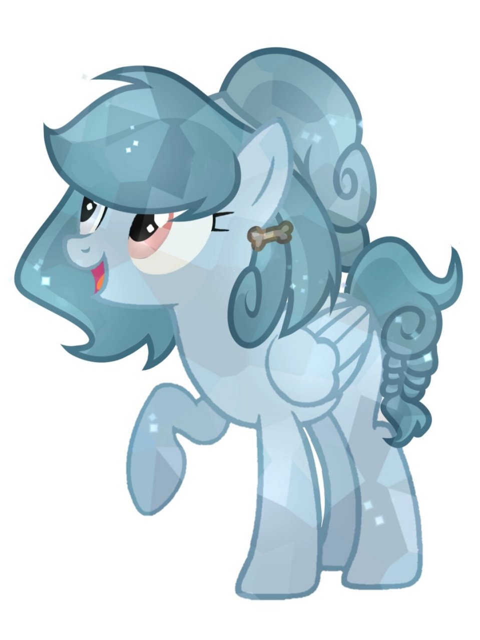 小蝶和er) 书记是照着官图画的 小蝶是自己凭感觉画的 水晶小马真的很