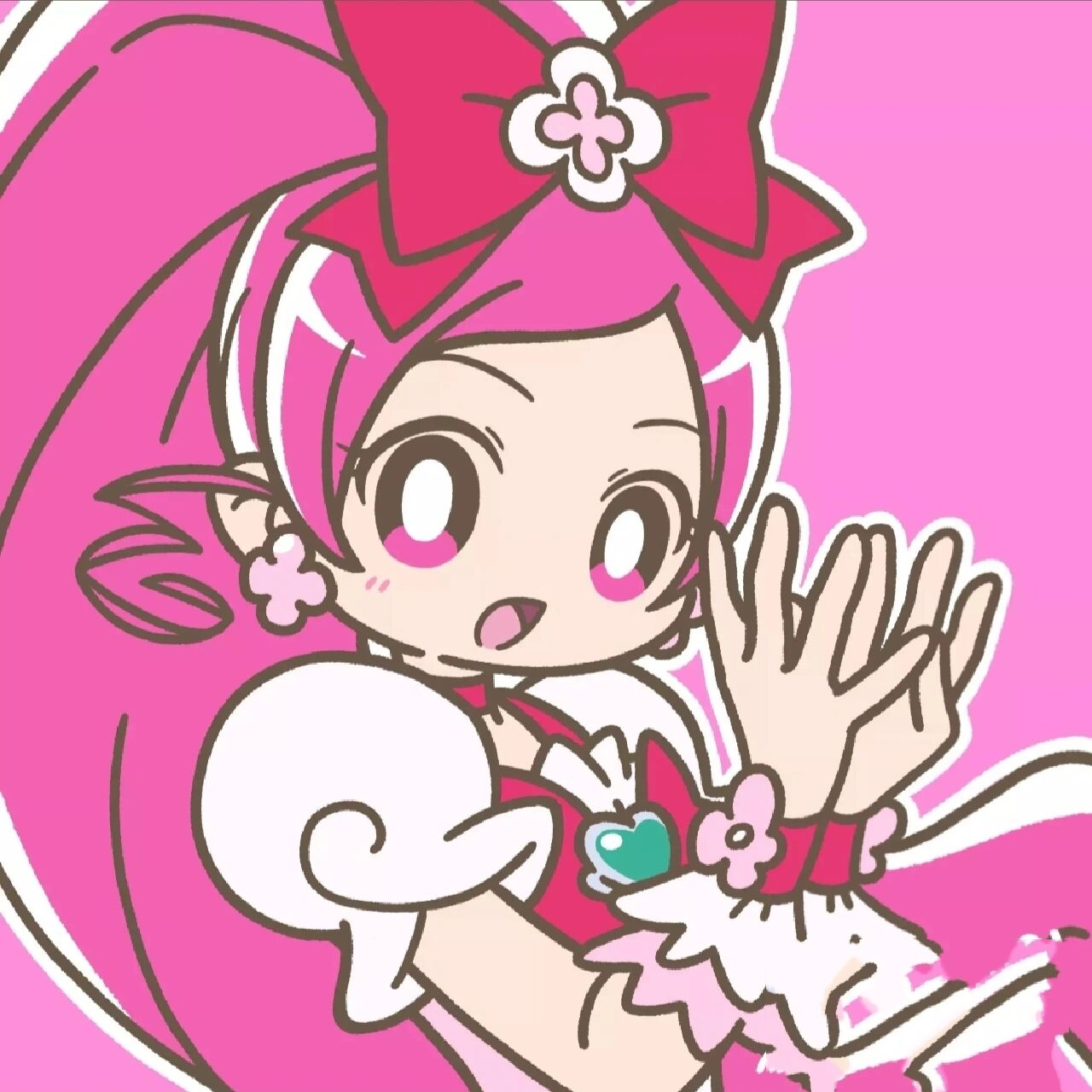 花咲蕾/cure blossom(花蕾天使) 来海绘里香/cure marine(海洋天使)