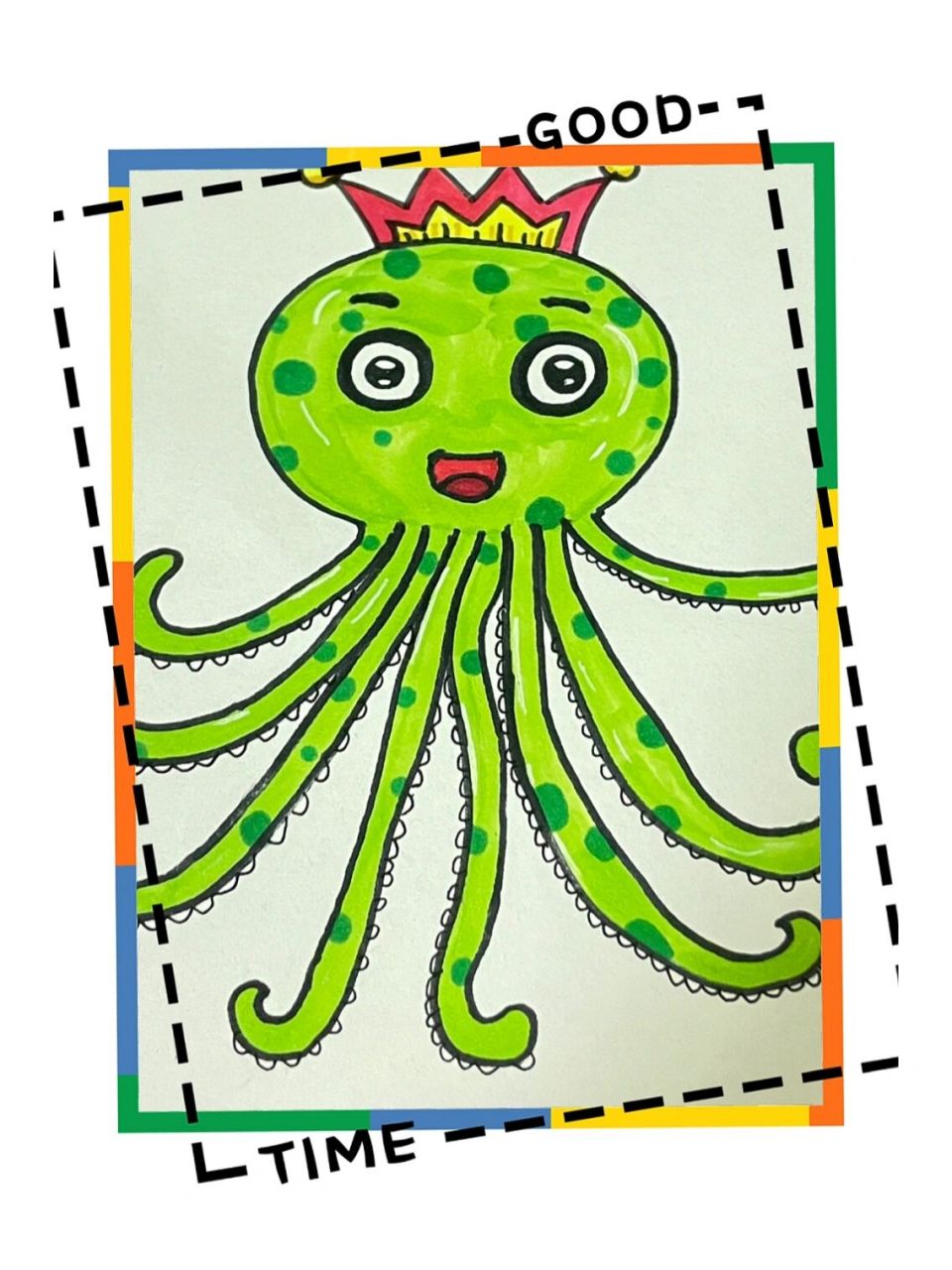 简笔画章鱼 可爱的章鱼先生来啦!