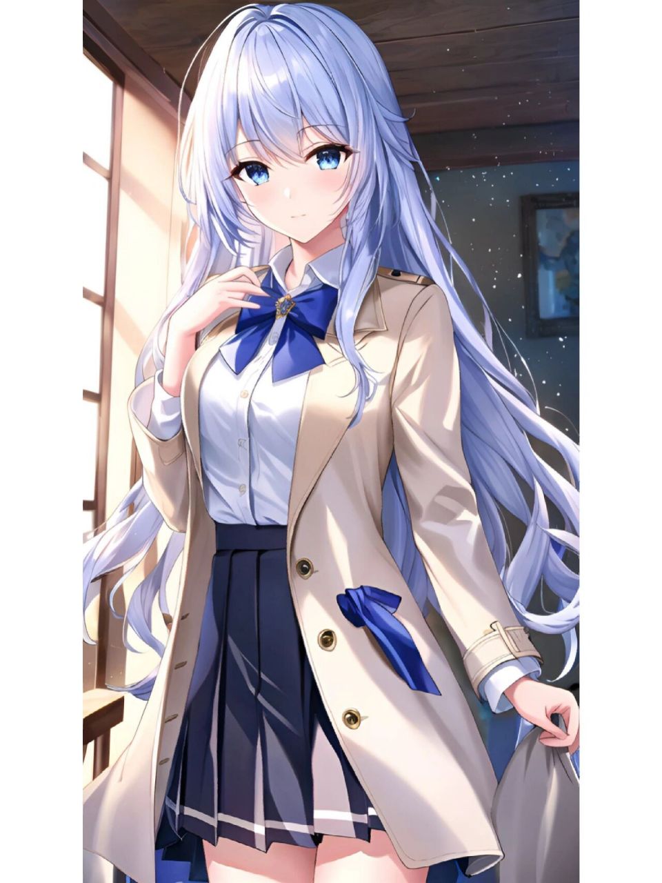 动漫二次元绘画人物风衣外套篇