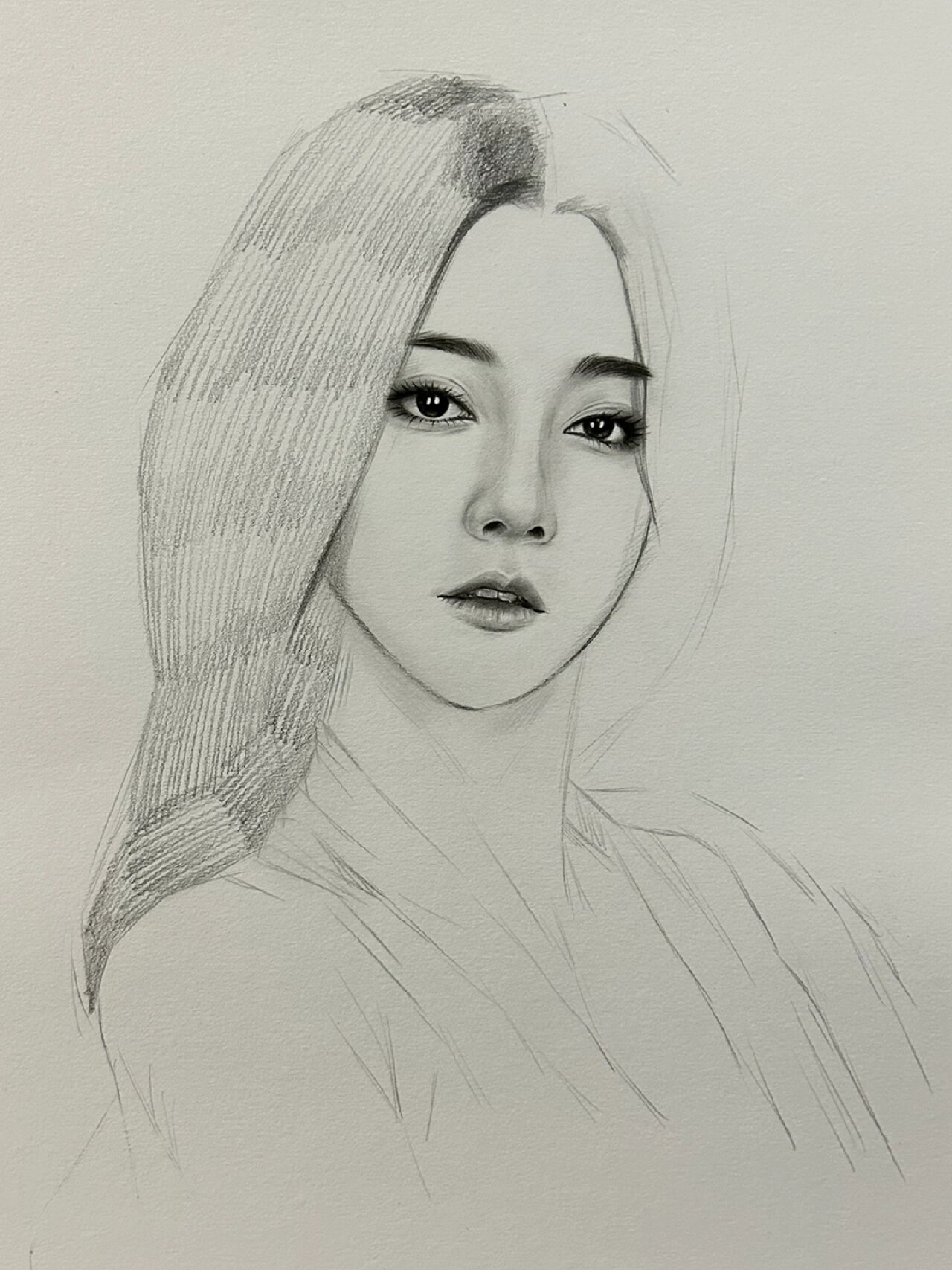 素描娜然【封神第一部苏妲己】步骤图分享