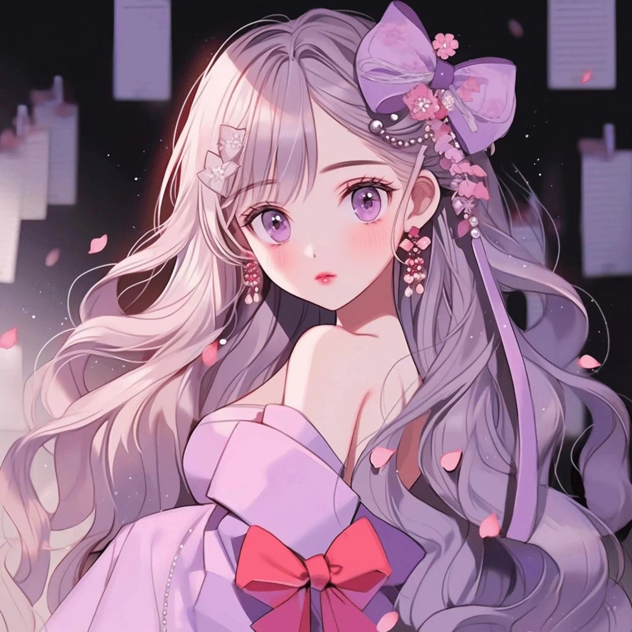 紫色系甜美可爱公主头像,能不能撸获你的心