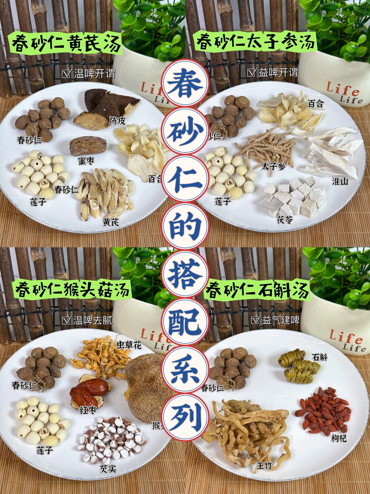 春砂仁的搭配系列