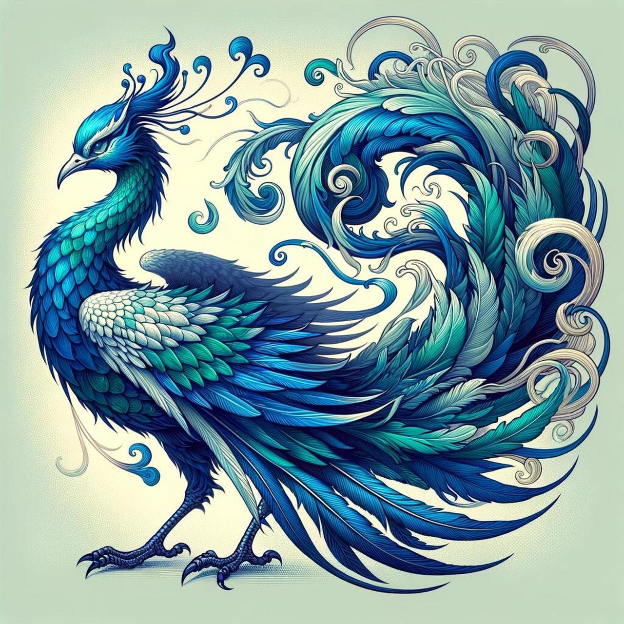 神话-神兽-青鸾 青鸾,在中国古代神话和文学中,是一