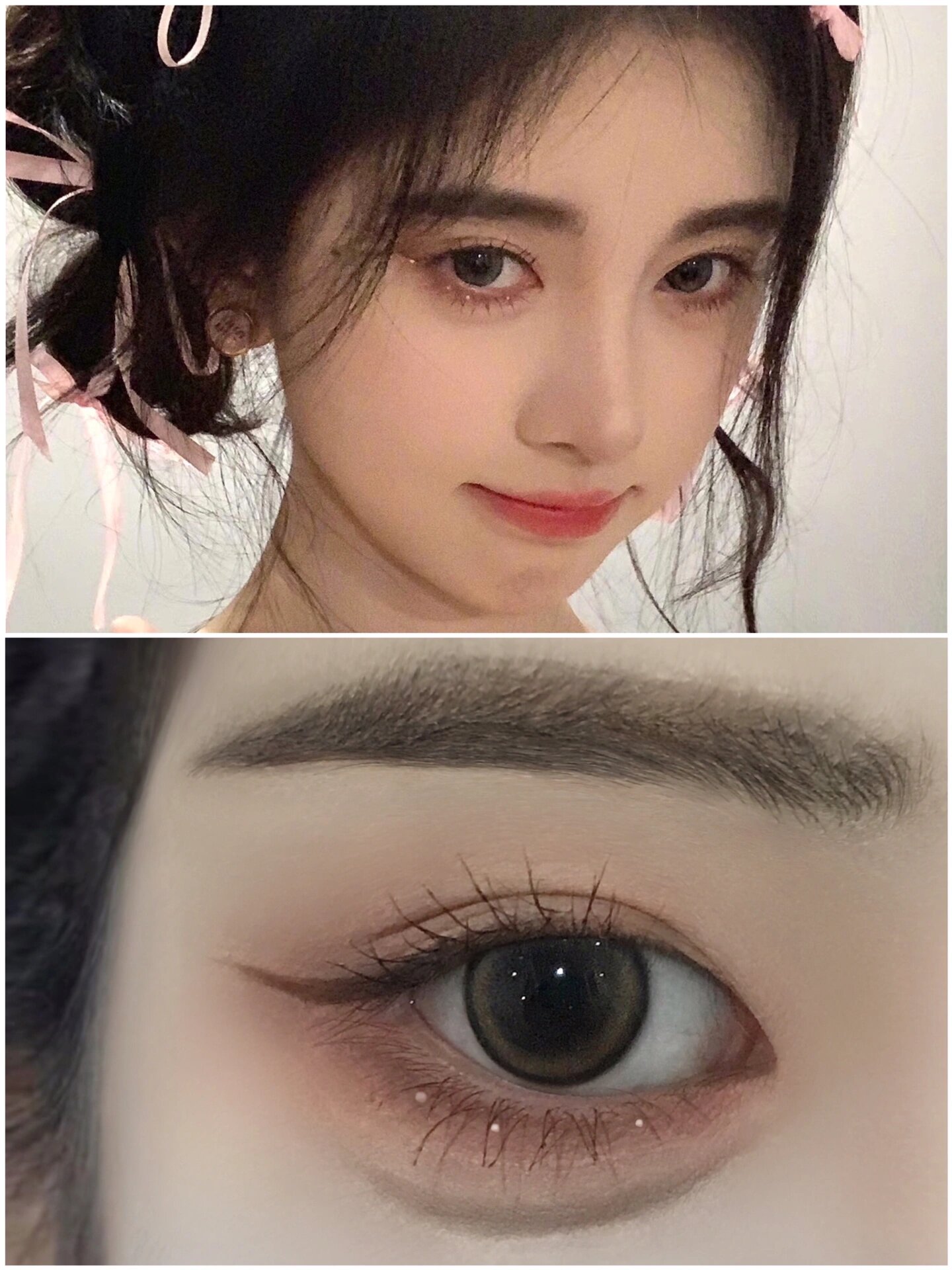 内双眼妆|鞠婧祎纯欲甜妹约会妆✨温柔斩男🩰