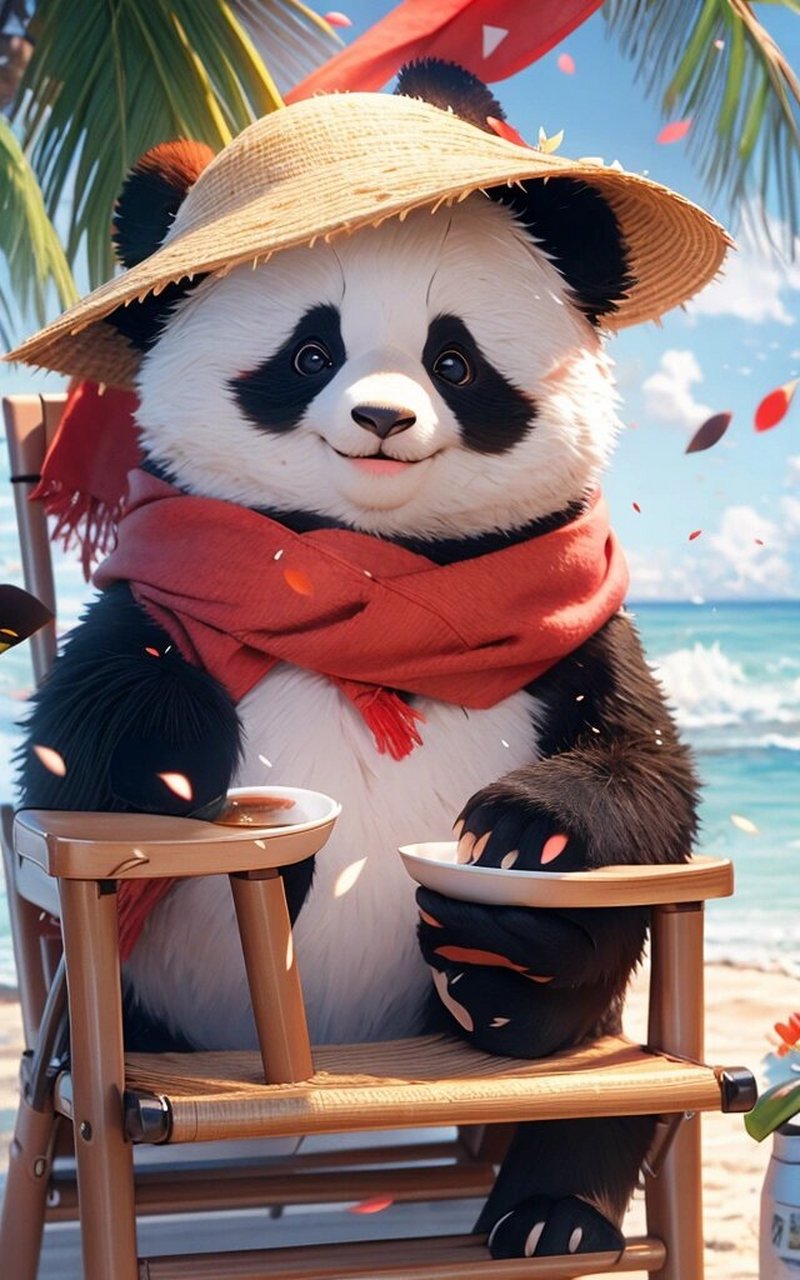 可爱的熊猫壁纸 可爱的大熊猫