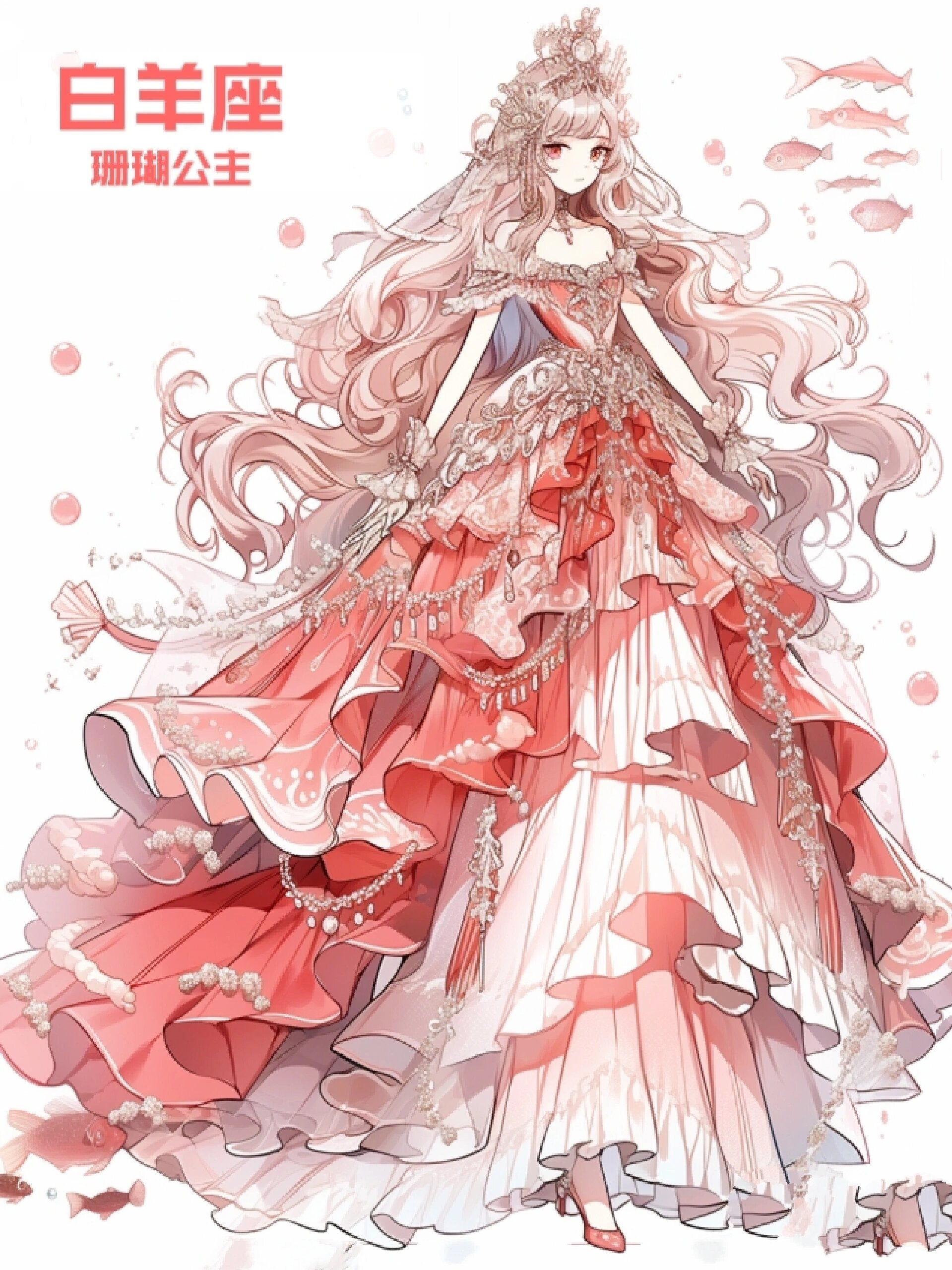 十二星座海族公主|角色设计