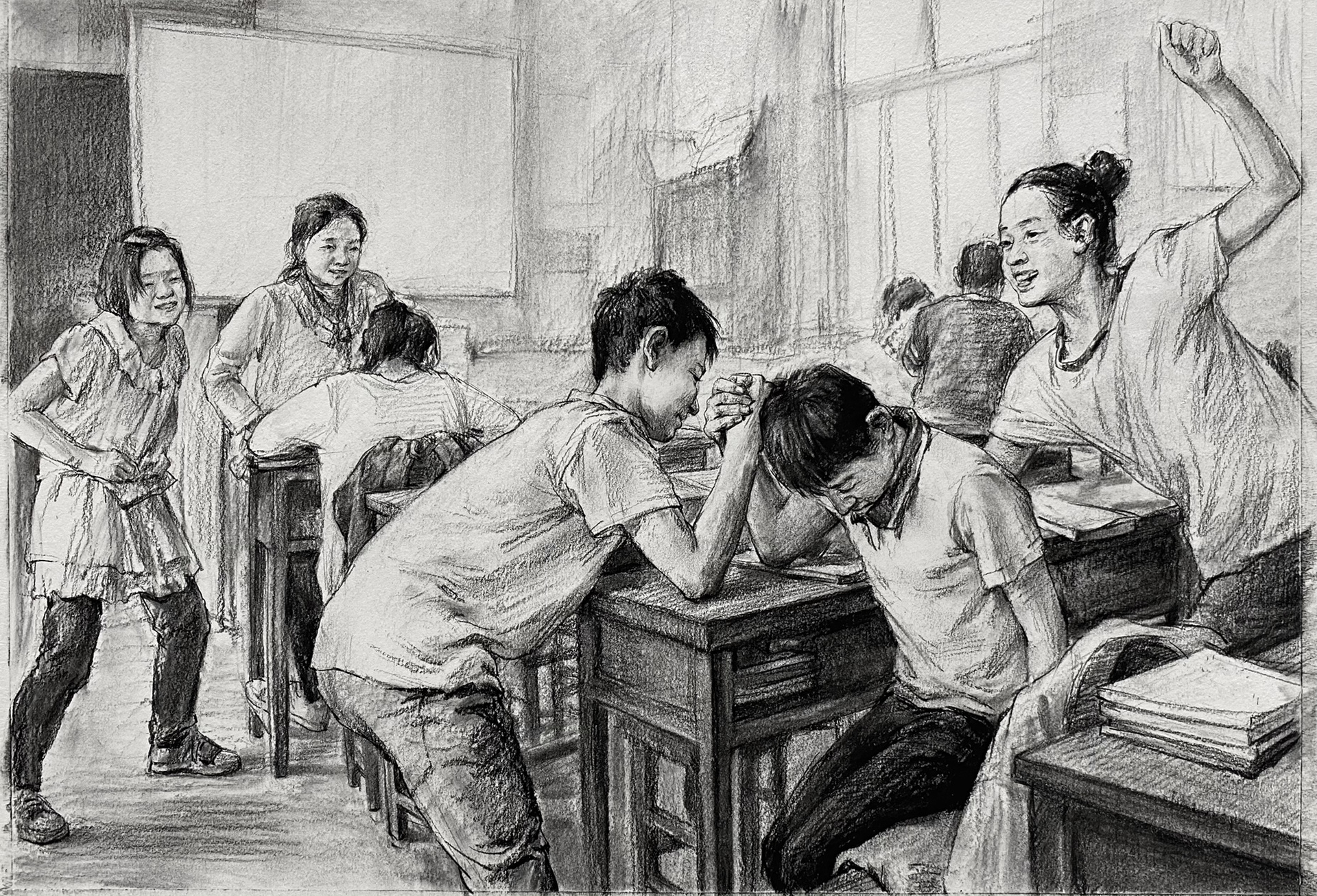 命题场景速写"课间"