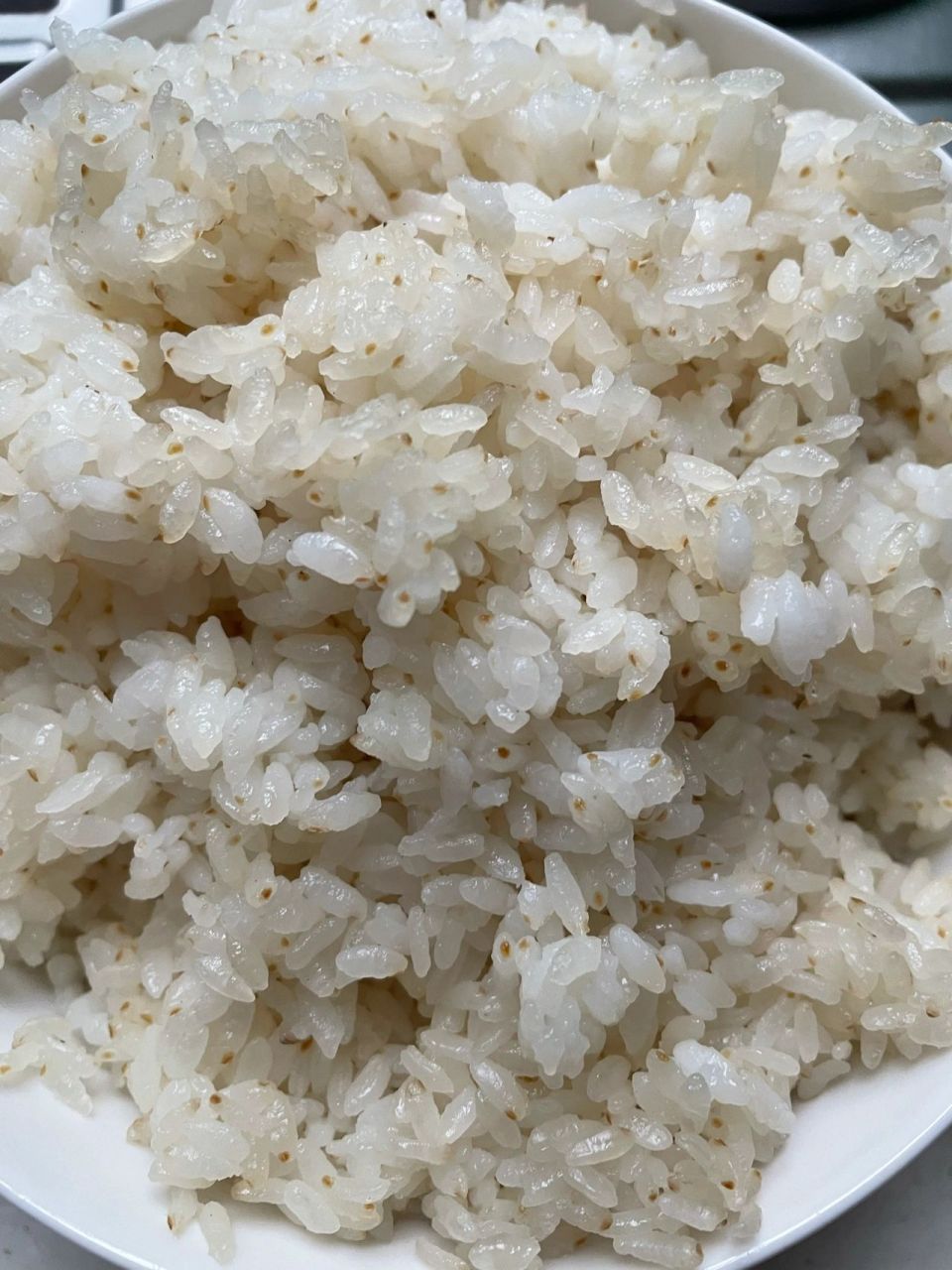 发霉大米煮熟后的样子图片
