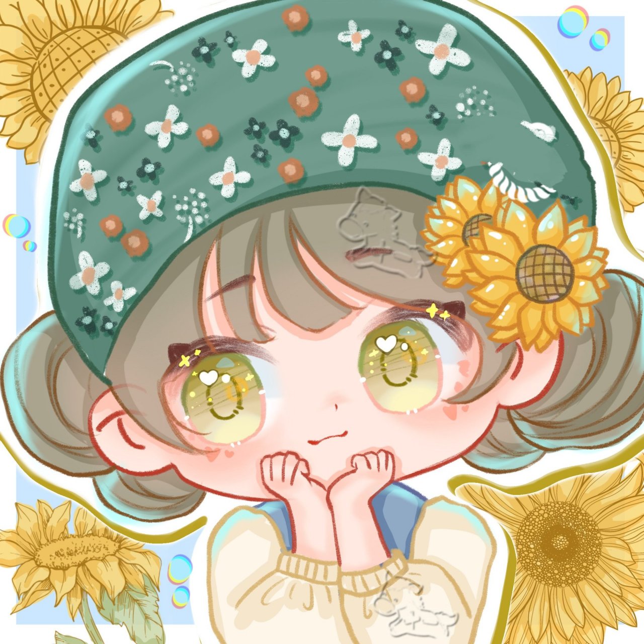 向日葵/q版/可爱 92商用二改  92搬运 93临摹,请艾特我