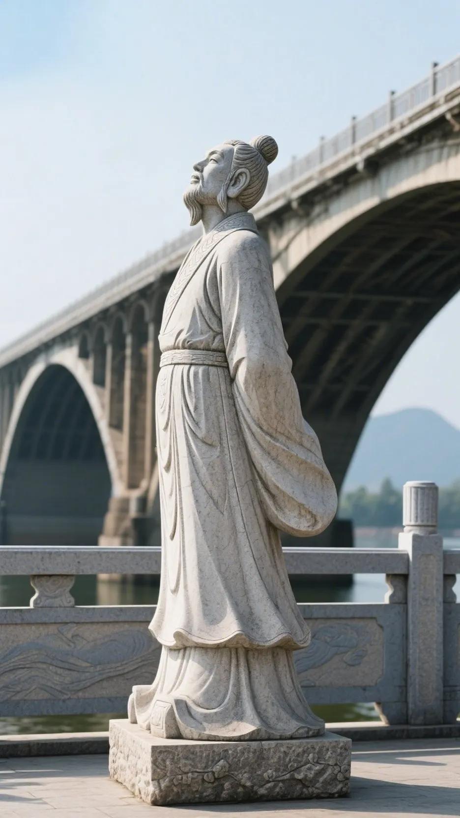 屈原雕像欣赏
