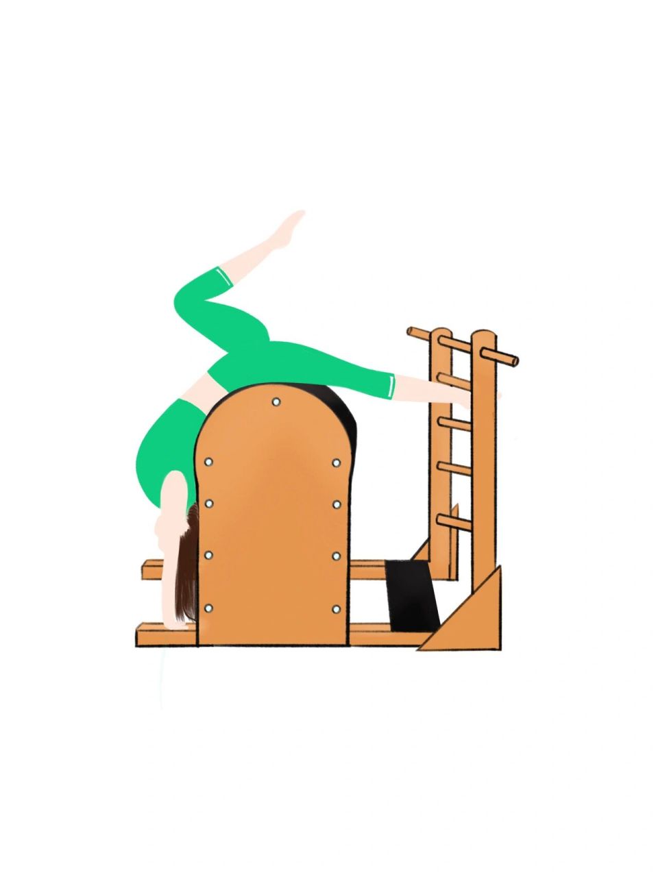 原创插画|普拉提图片|瑜伽图片 应该是时下最流行的运动之一吧……#一