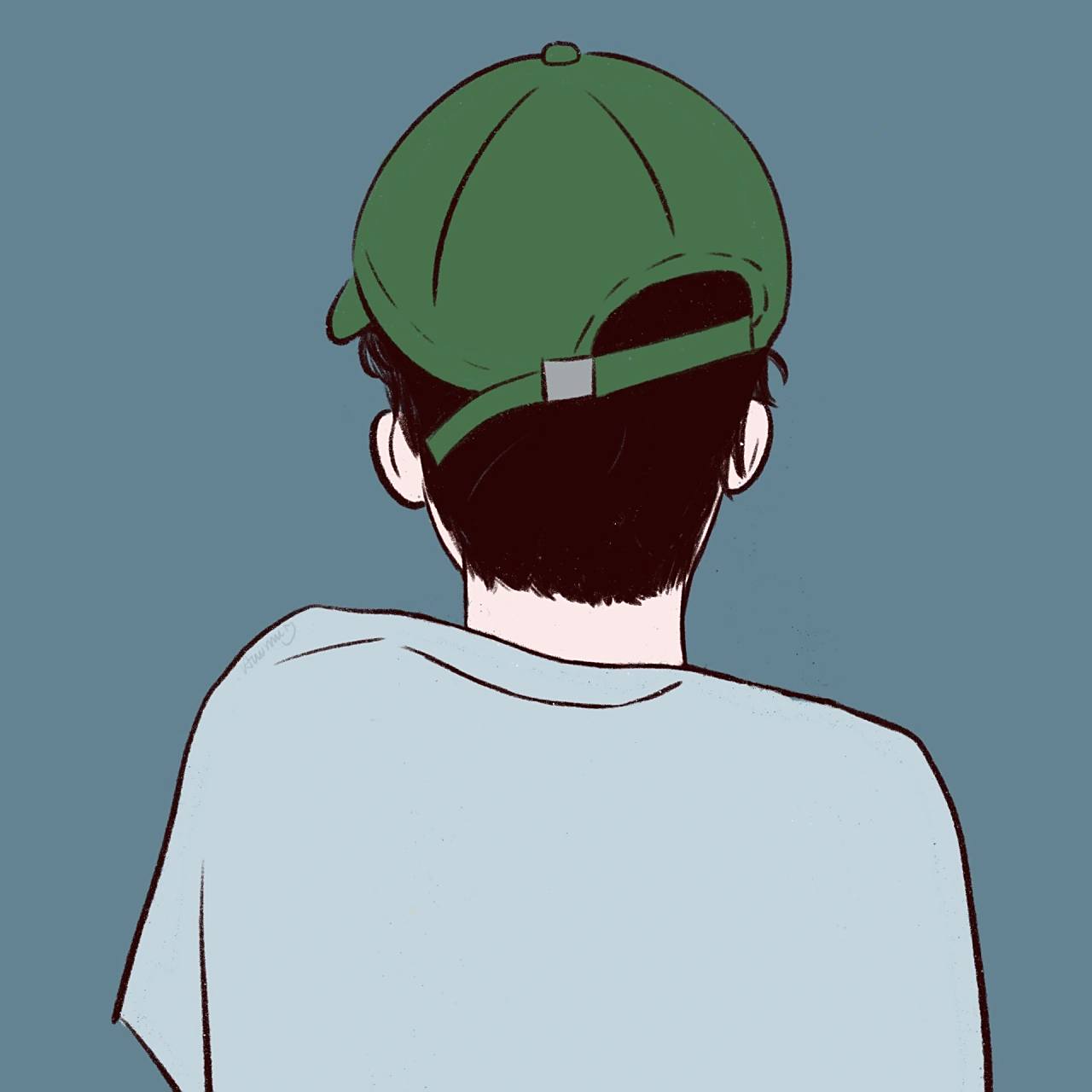 情侣头像║绿帽子情头 你们要的绿帽子情头来了 工具: ipad 软件: pro