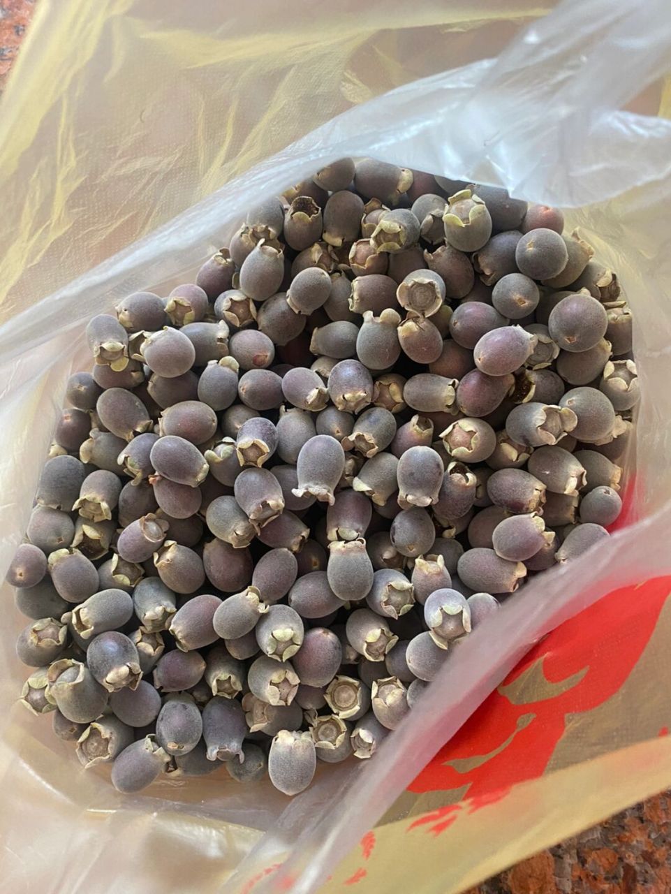 每天都采摘的野果,山捻子,口感清甜香味扑鼻   山棯子果(桃金娘)是一