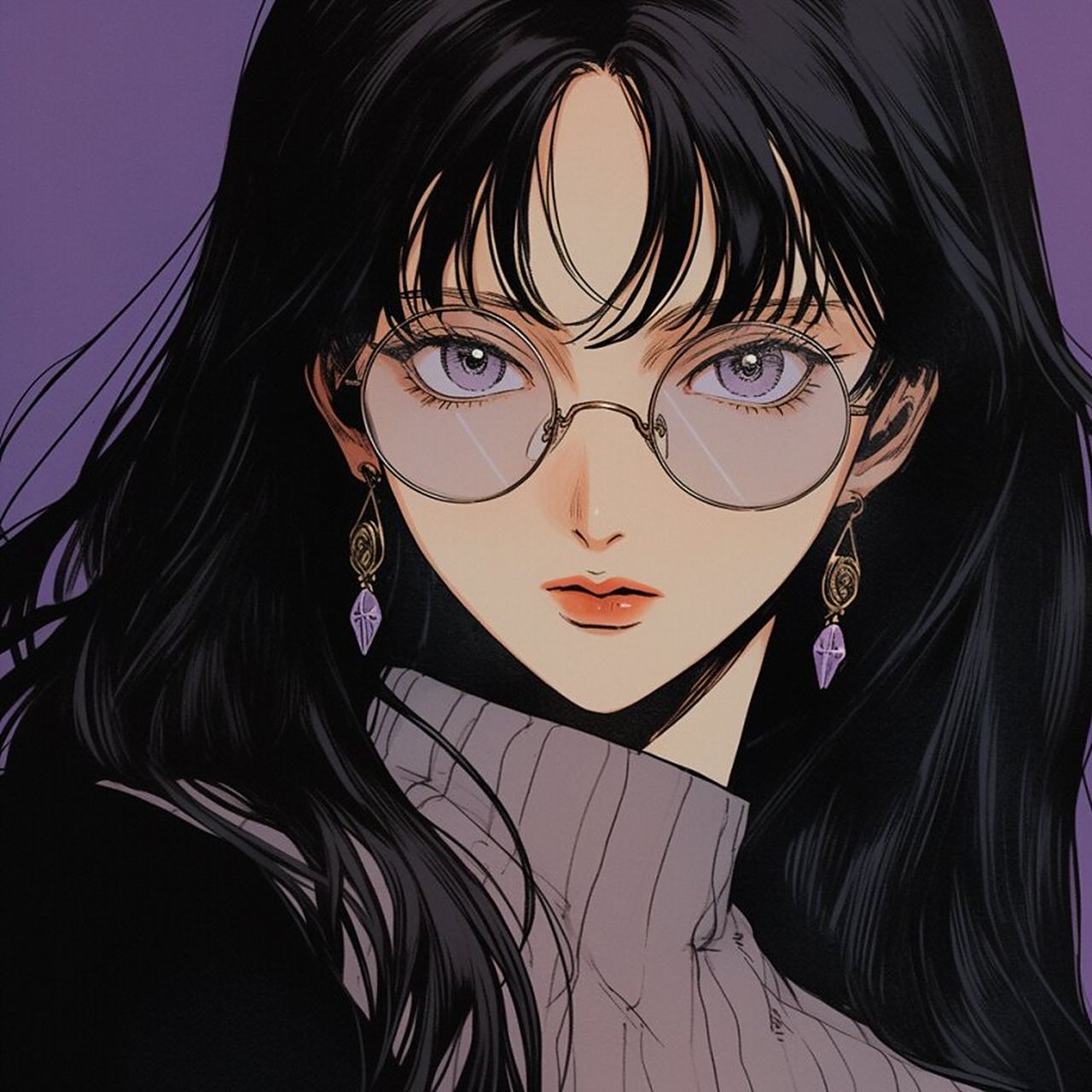 旧漫头像丨戴眼镜的御姐丨第三集 #动漫女生头像#0202#头像分享