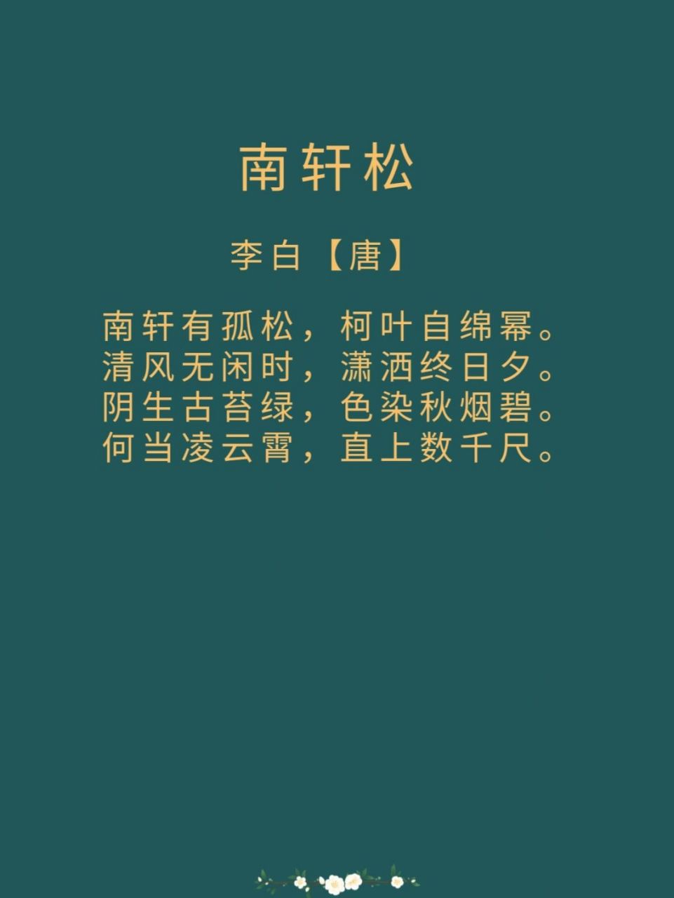 青松拼音版图片