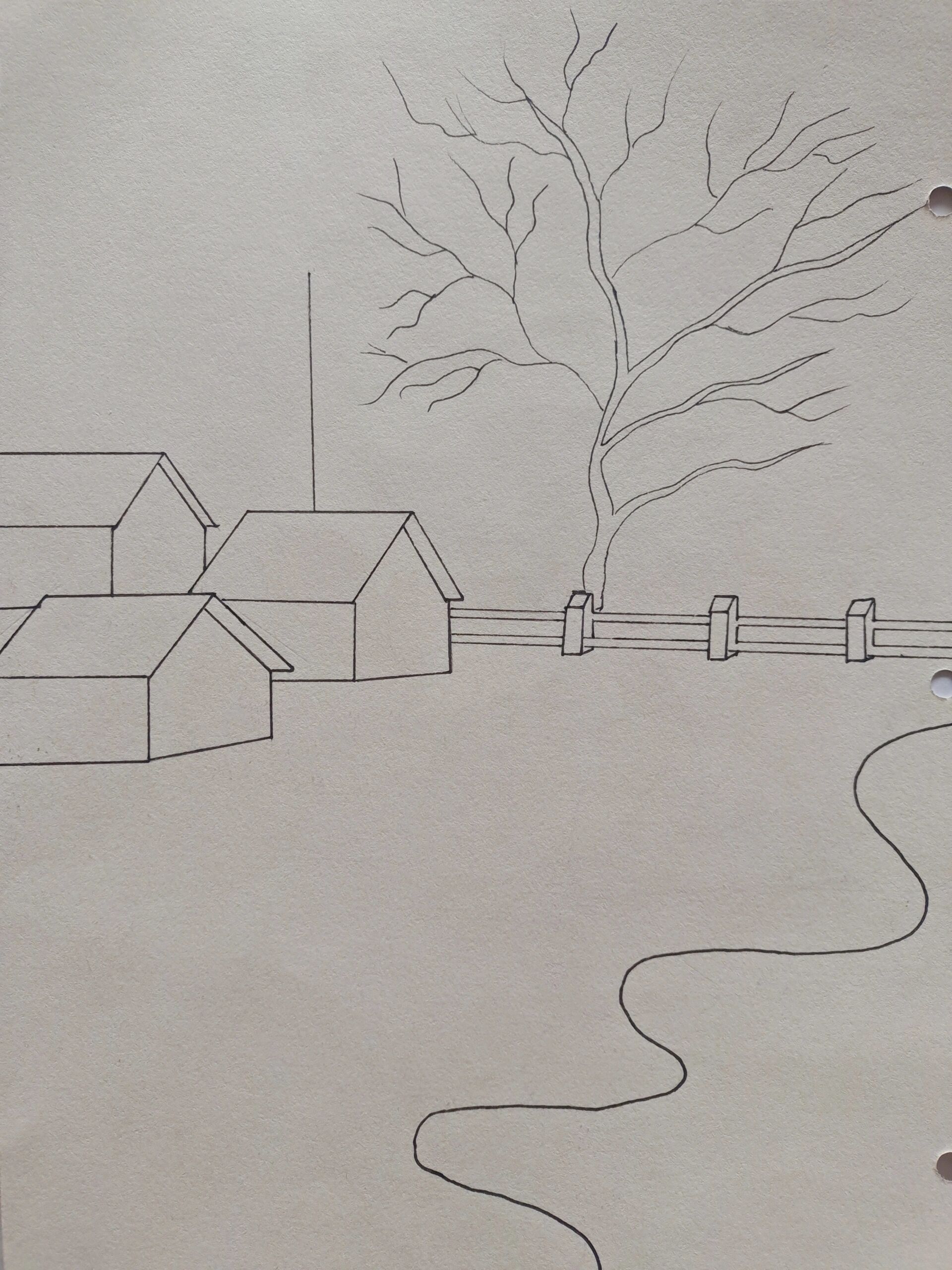 简笔画|风景篇92家乡的味道