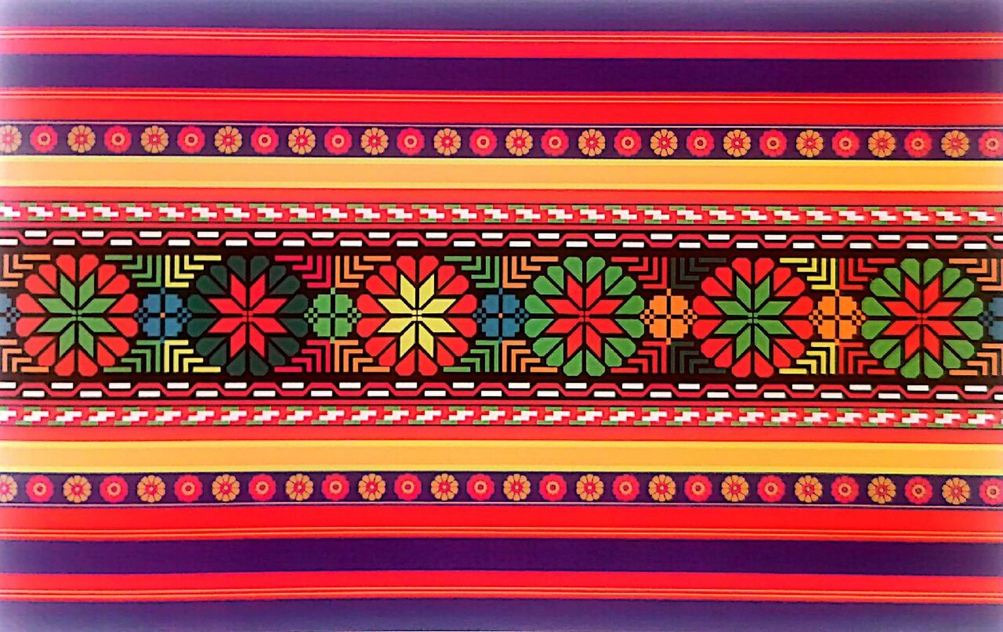 中国传统纹样--少数民族图案《第六期》 图二:八角花纹 苗族图三:八角