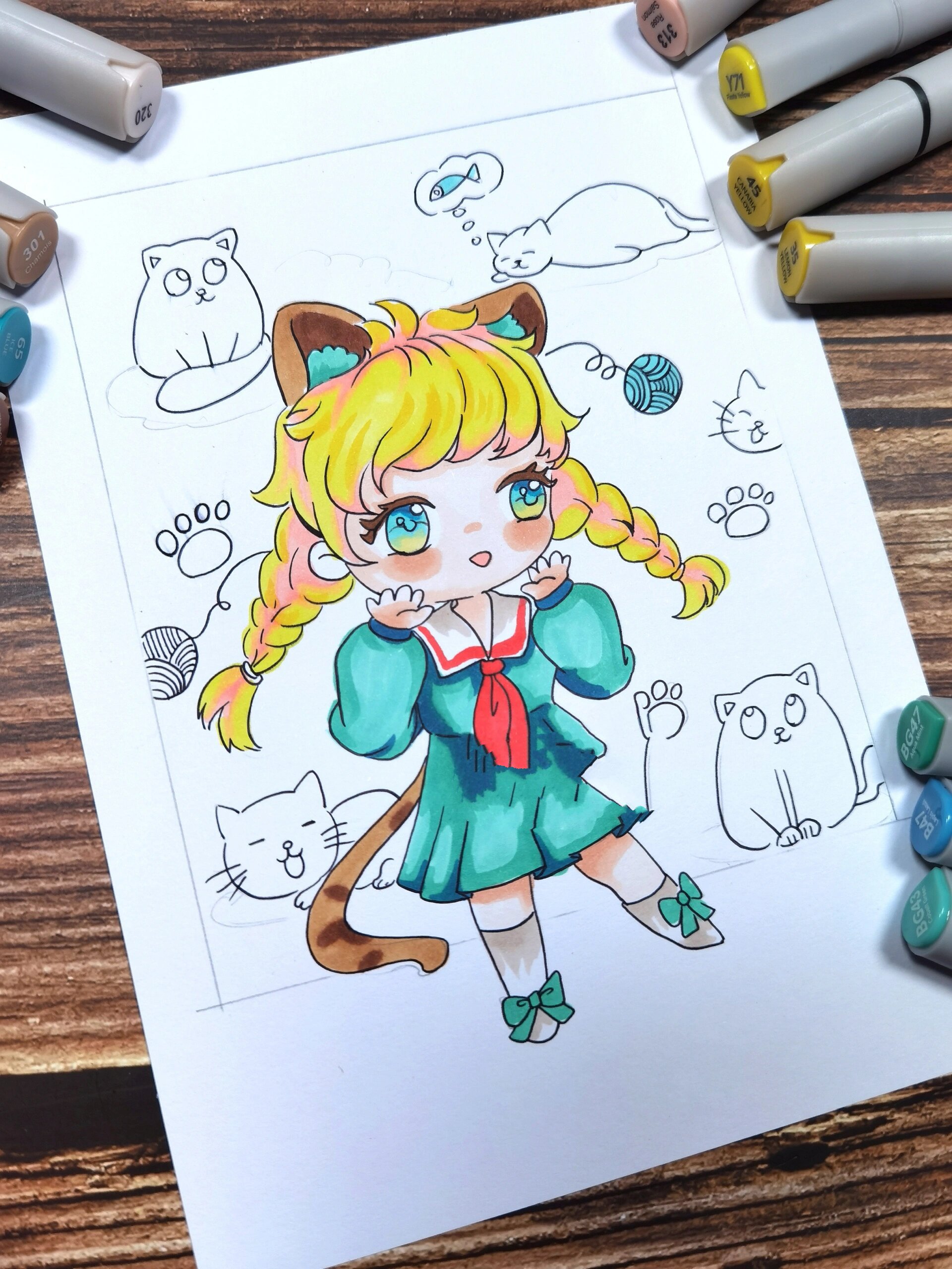 第125副漫画|猫咪拟人漫画·q版入门