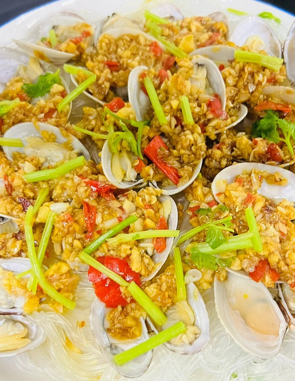 蒜蓉粉丝蒸花甲9199蒜香浓郁73夜宵必备73 这个蒜蓉粉丝可以