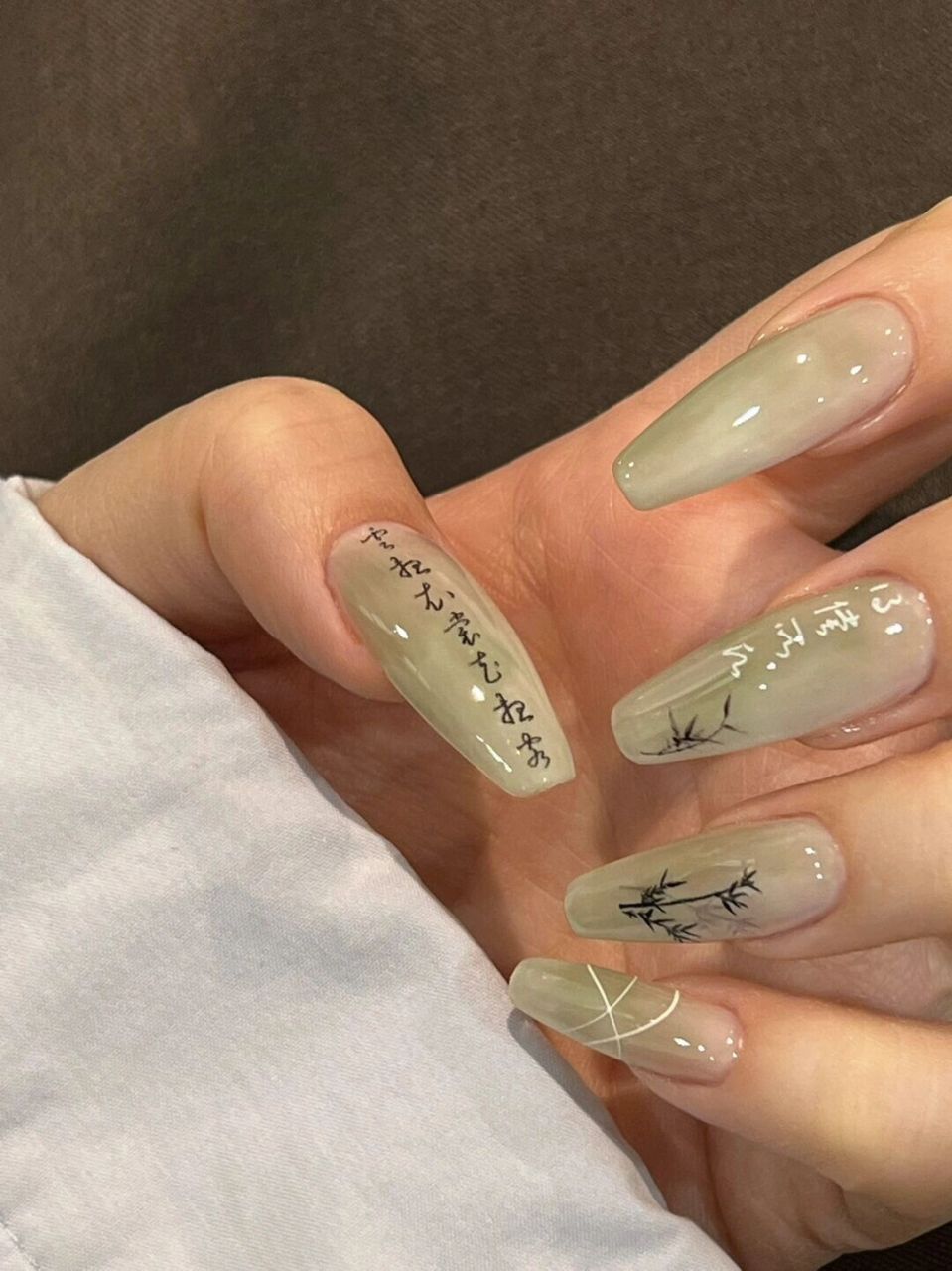 玉墨江南957款清冷新中式美甲96国风大小姐 炎炎夏日95适合给