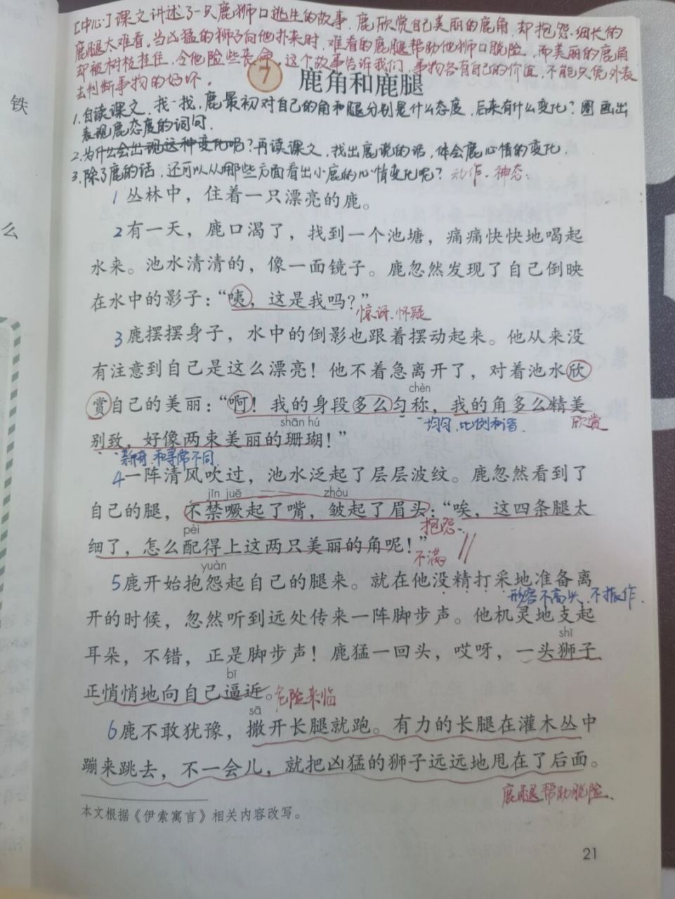 7鹿角和鹿腿笔记图片