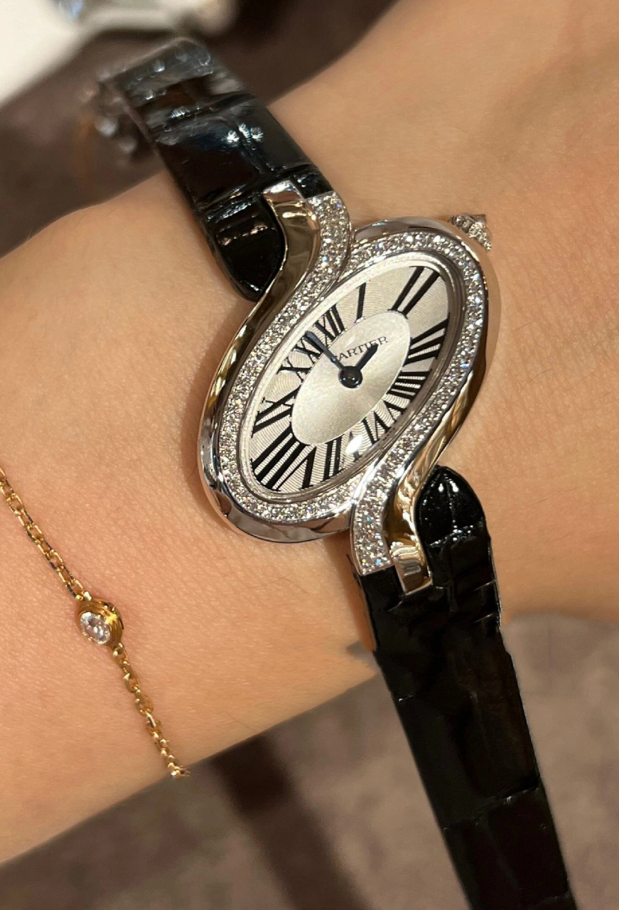 卡地亚captive石英钻表 卡地亚captive de cartier系列 石英女表!