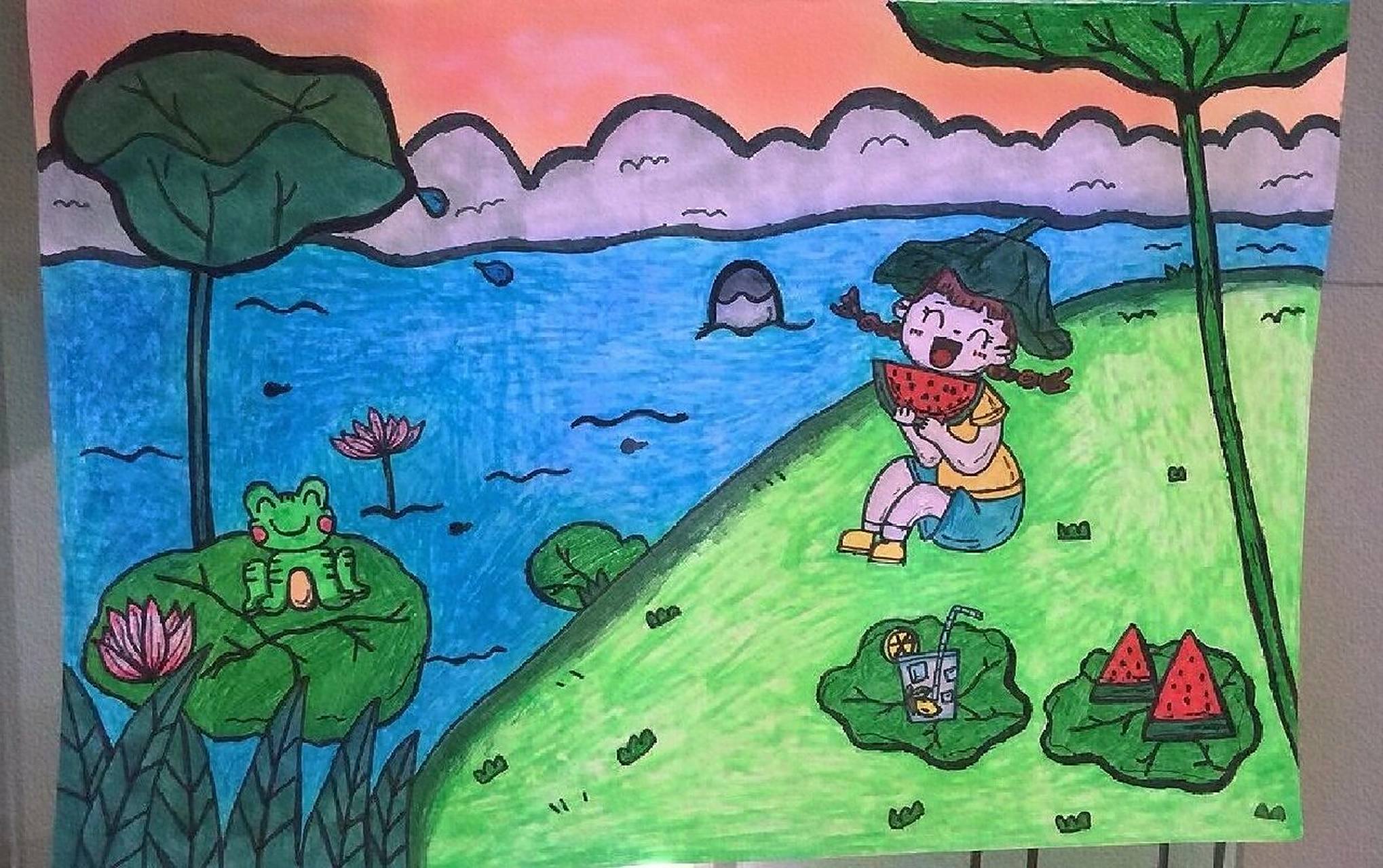 夏天91| 风景98简笔画