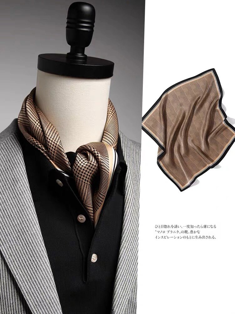 西装不一定要打领带!试试这些领巾的系法