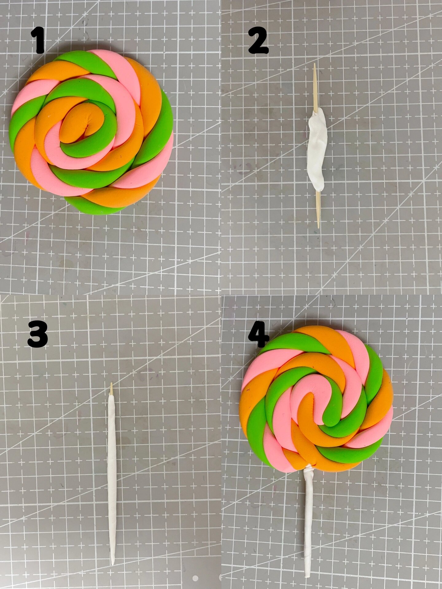 黏土教程 | 一分钟棒棒糖97快带孩子做呀