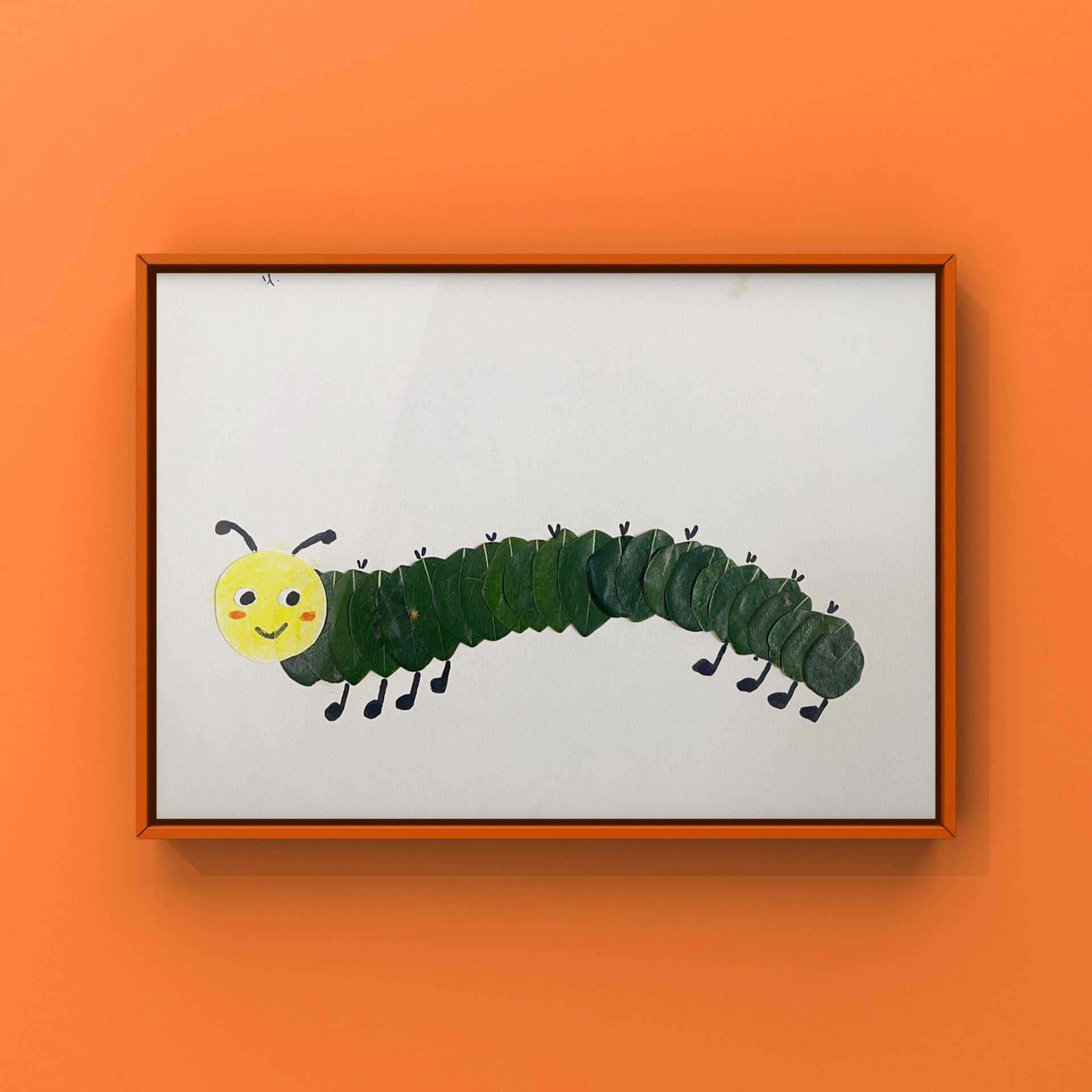 树叶贴画——小班亲子手工