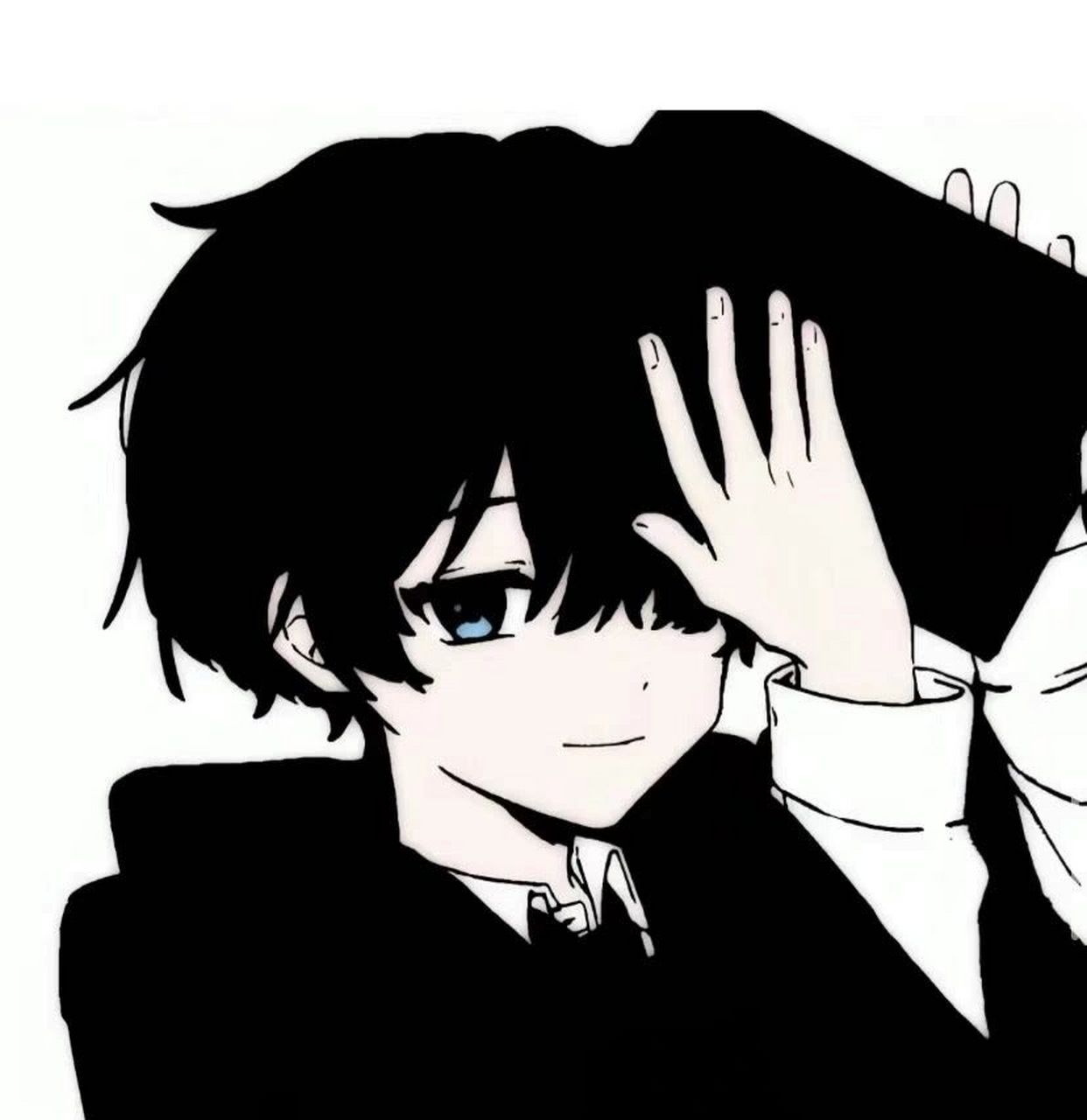 黑色系男生头像