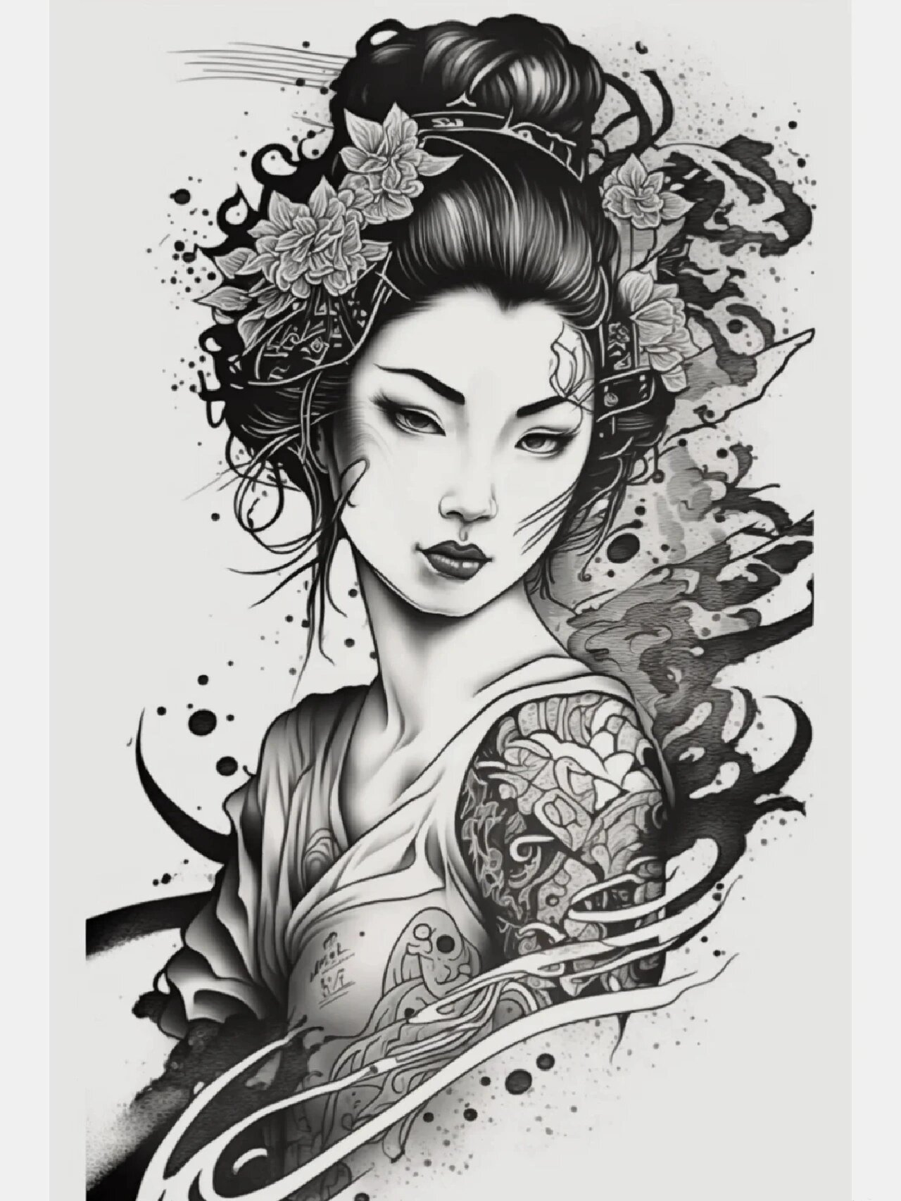 艺妓纹身手稿合集分享