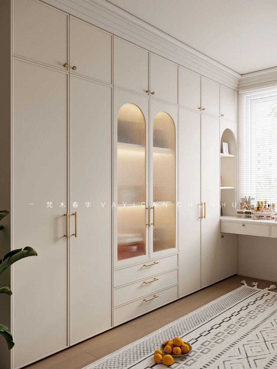 西安法式衣帽间～复古风法式衣柜～真的太美97  法式衣柜浪漫唯美