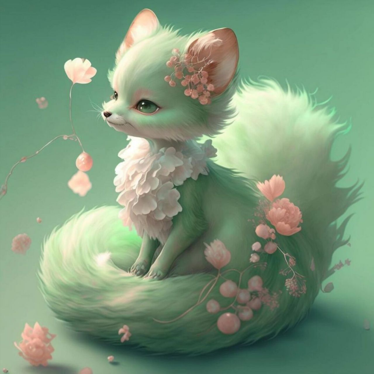 ai七彩小狐狸 这么多颜色的小狐狸,你们喜欢哪一种颜色的?