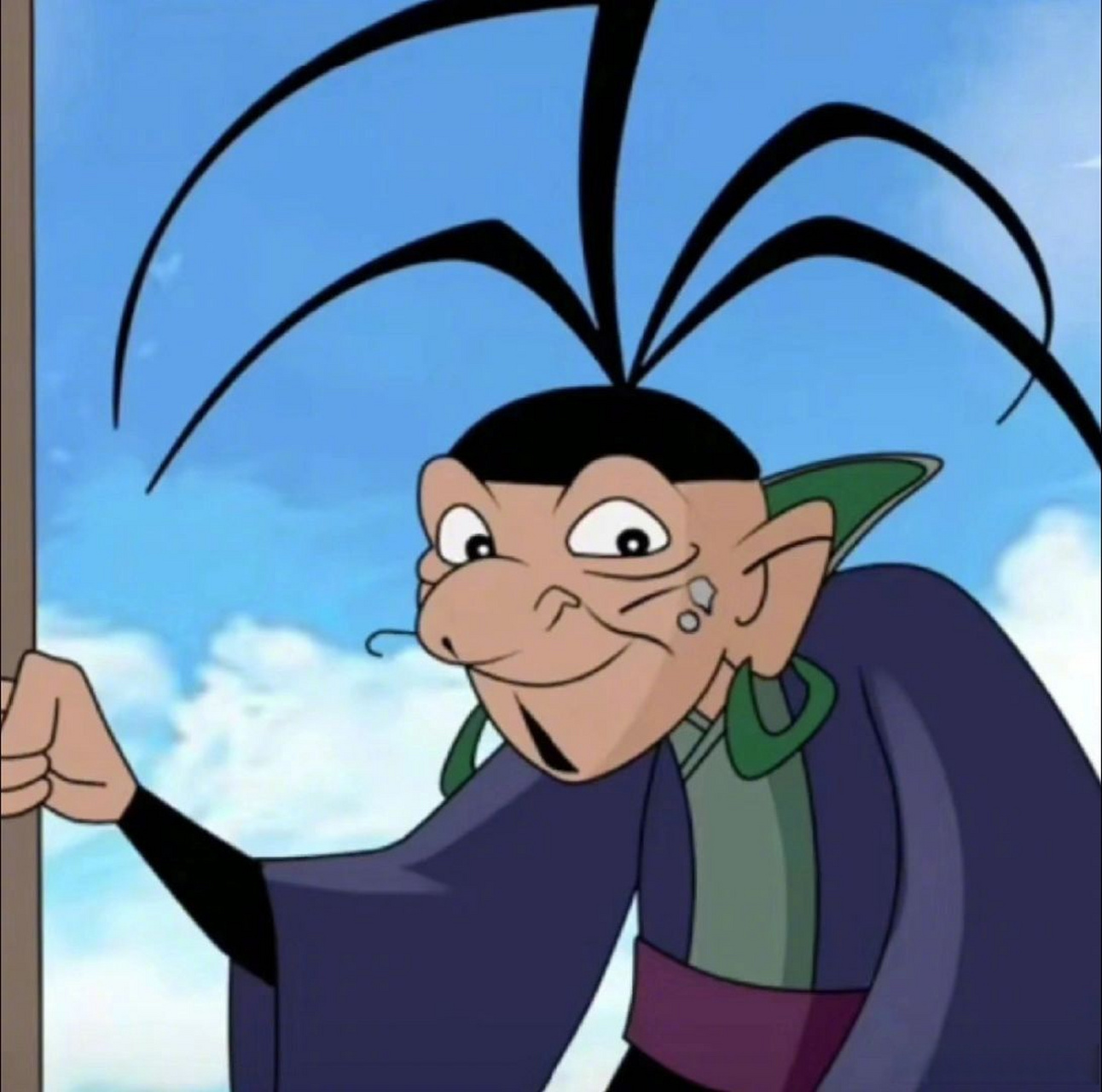 看过赵昭仪说自己妈妈画过《哪吒传奇》里的申公豹,妹妹的画画天赋