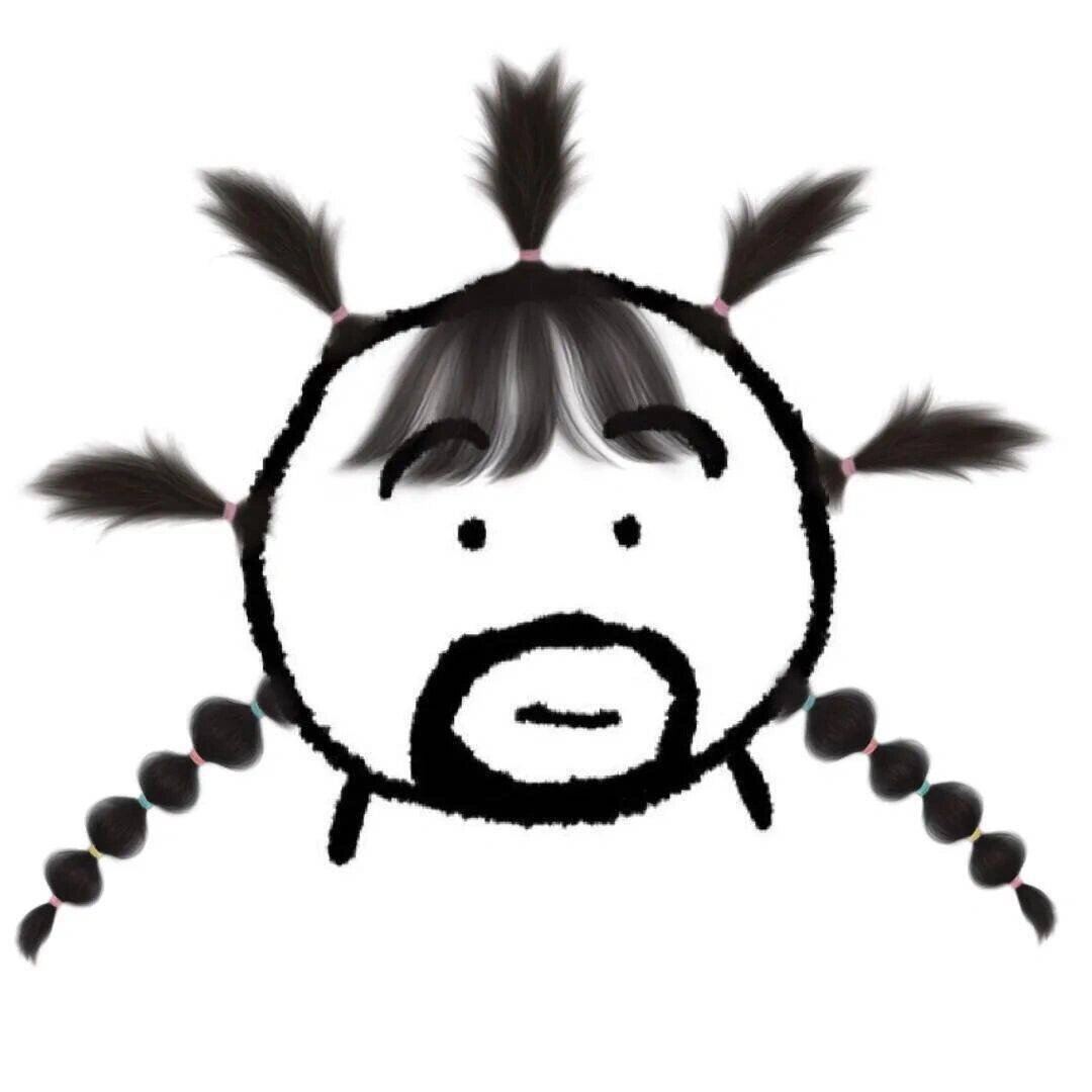 非主流/葬爱家族/简笔画大胡子/搞怪头像