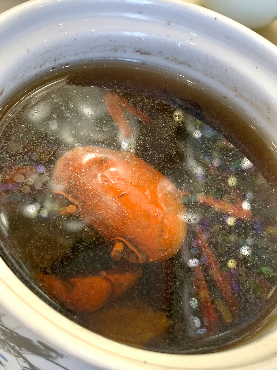 山蟛蜞炖水照映湯[心]從未飲過也未見過,說山蟛蜞非常罕有,炖水照映湯